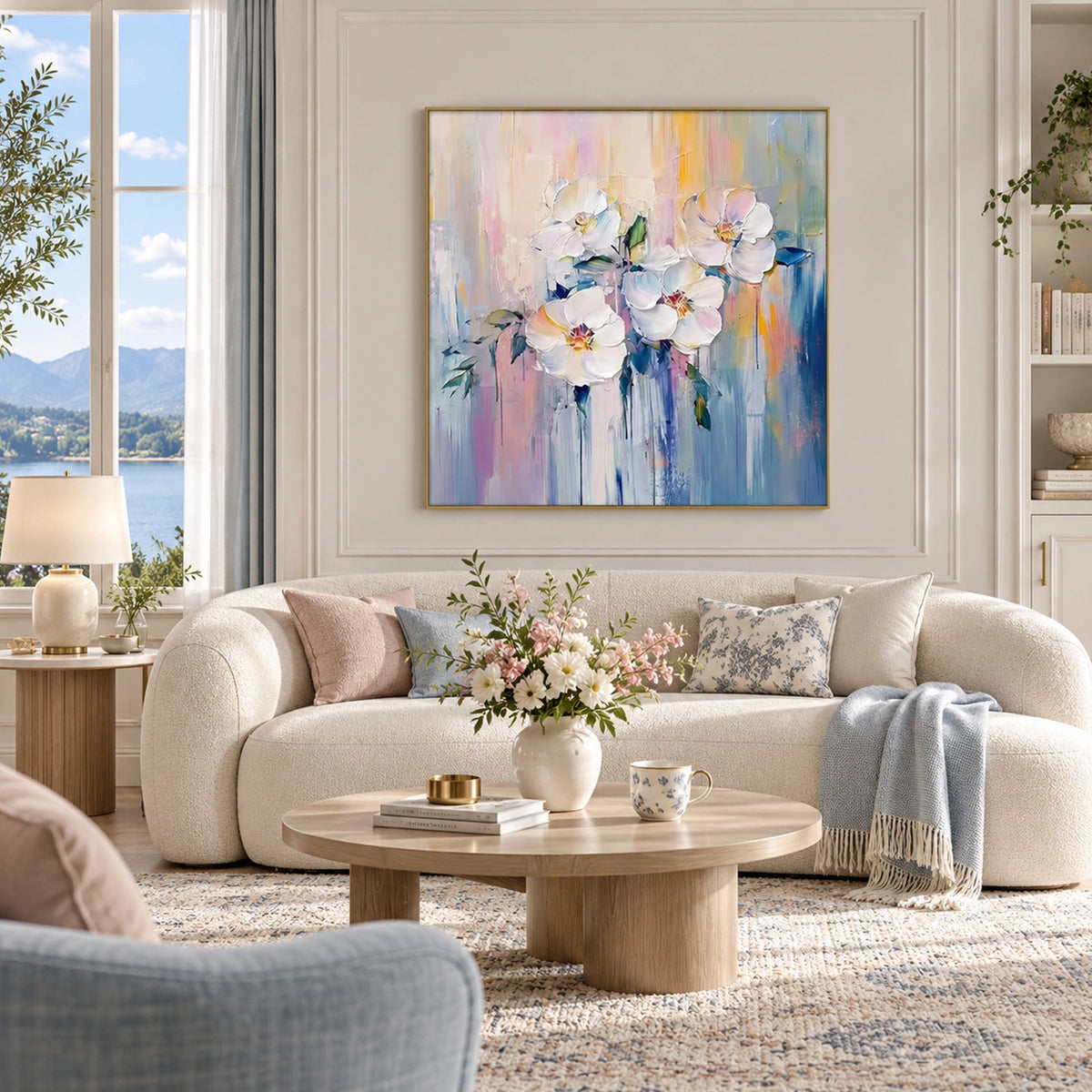 Tree And Flower Abstract Wall Art #TF237