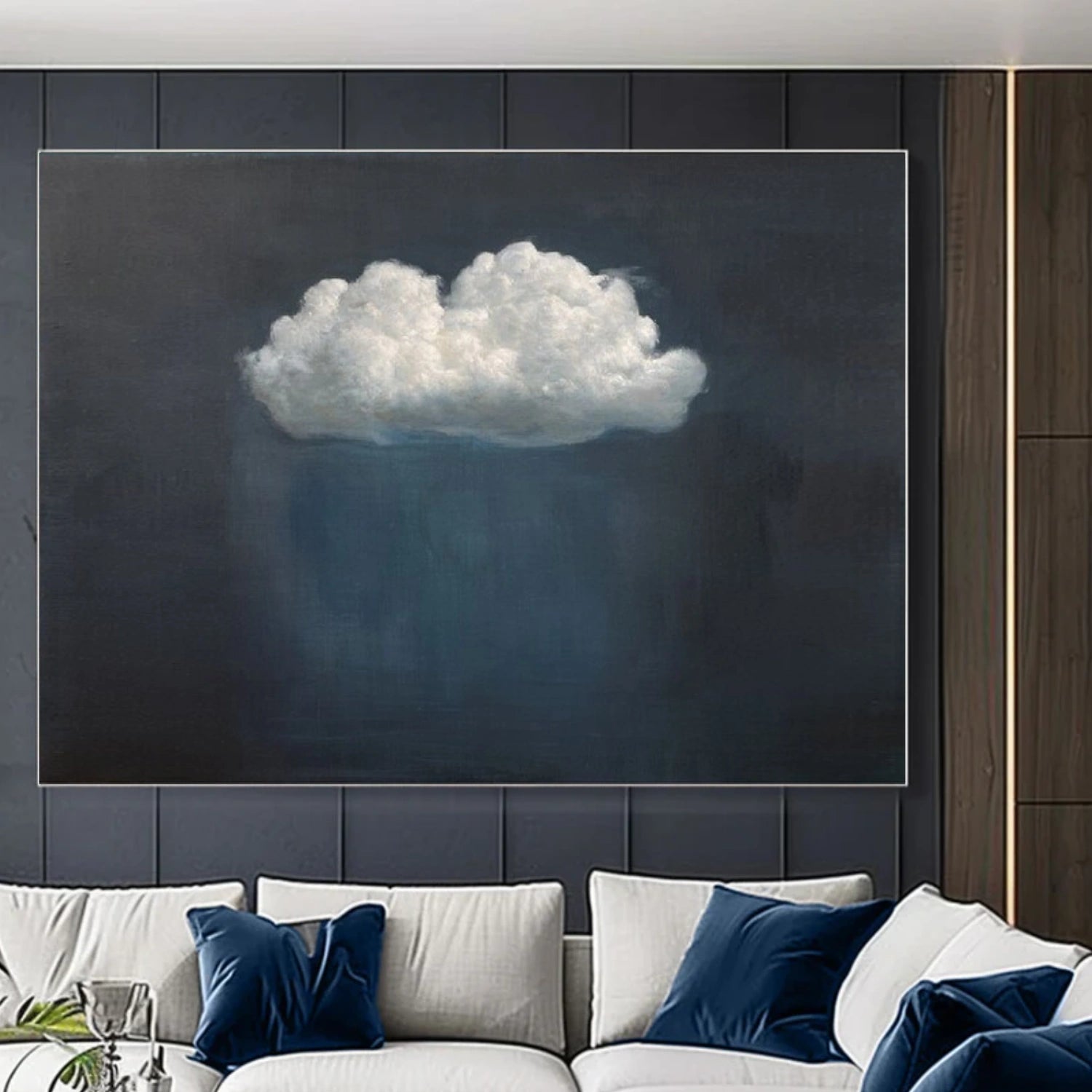 Sky And Ocean Abstract Wall Art #SO341
