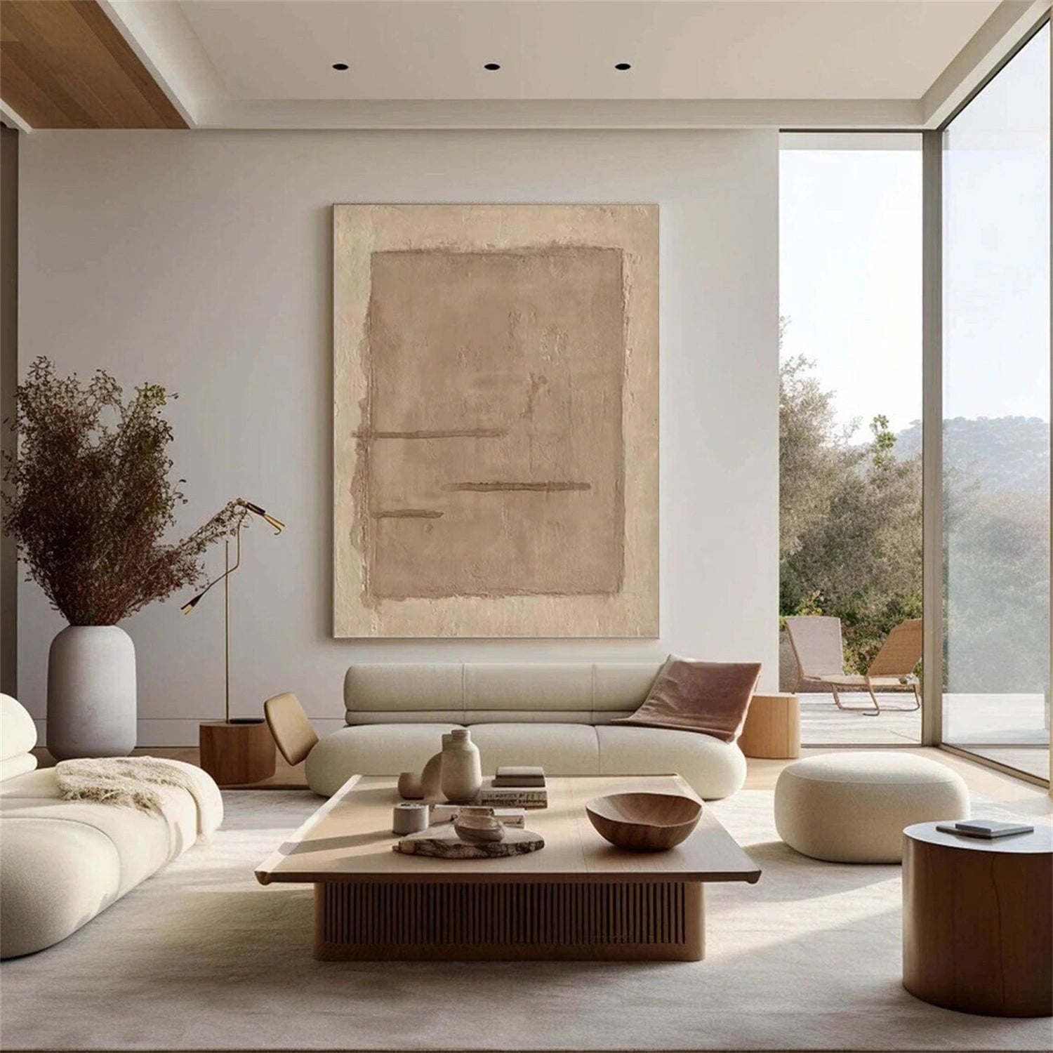 Wabi Sabi Abstract Canvas Art #WA211