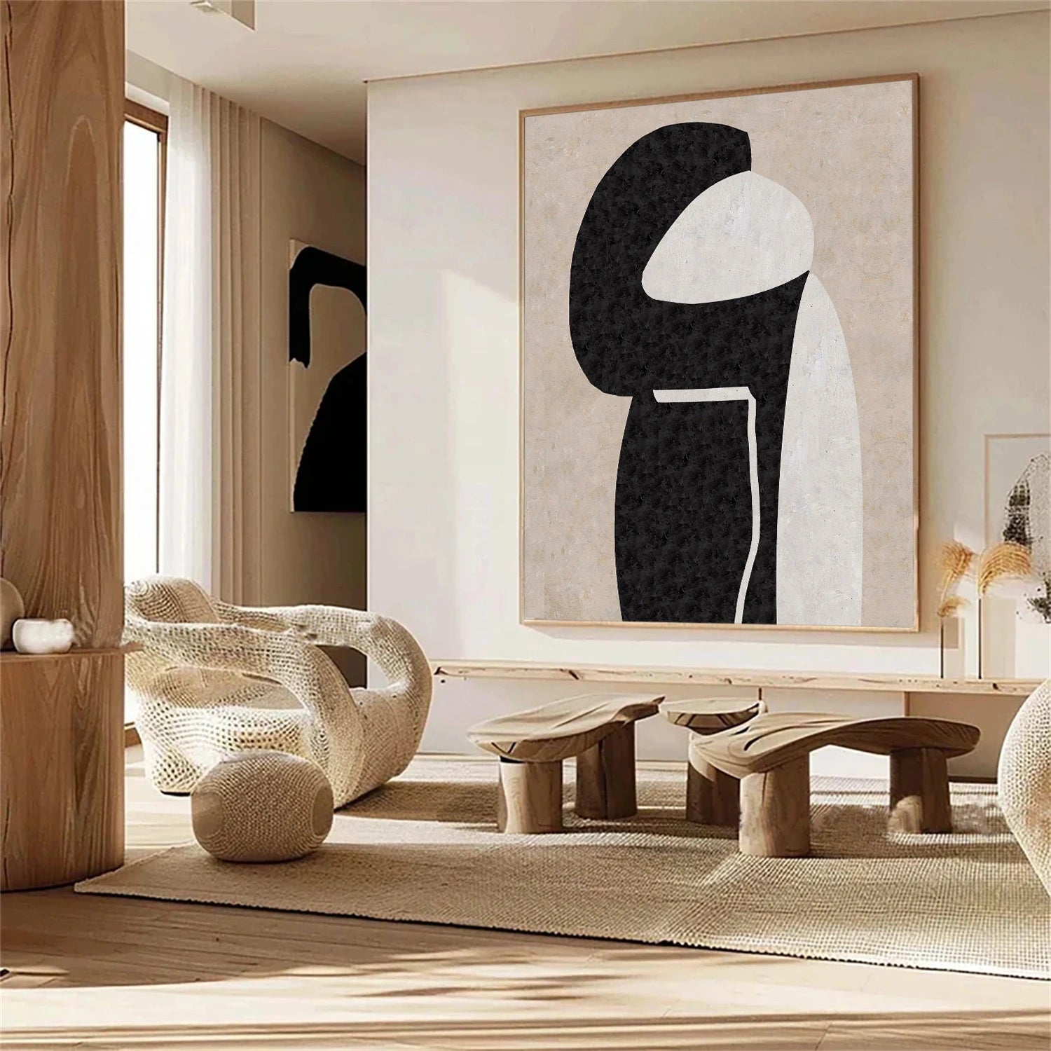 Wabi Sabi Abstract Canvas Art #WA234