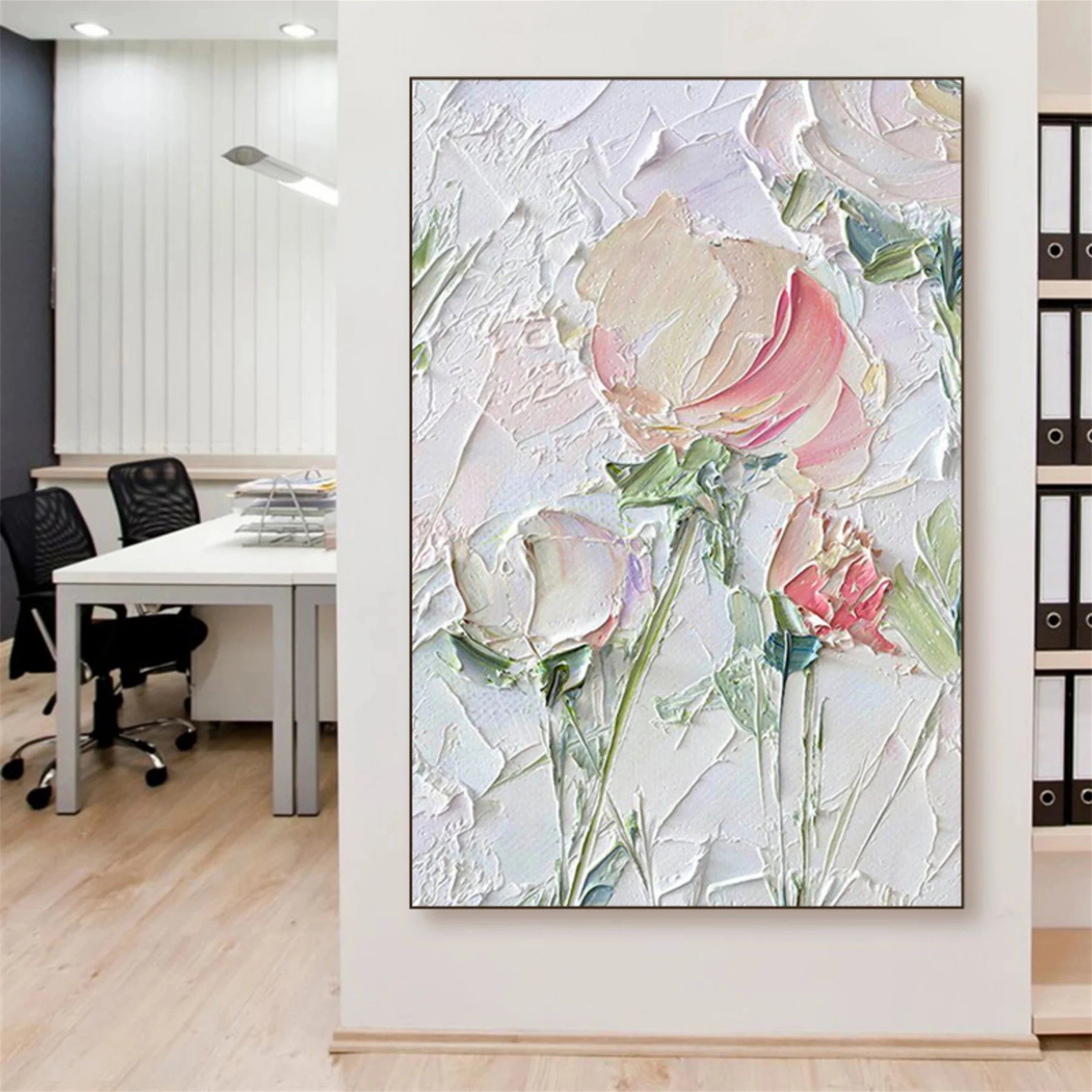 Colorful Tree And Flower Painting #TF001