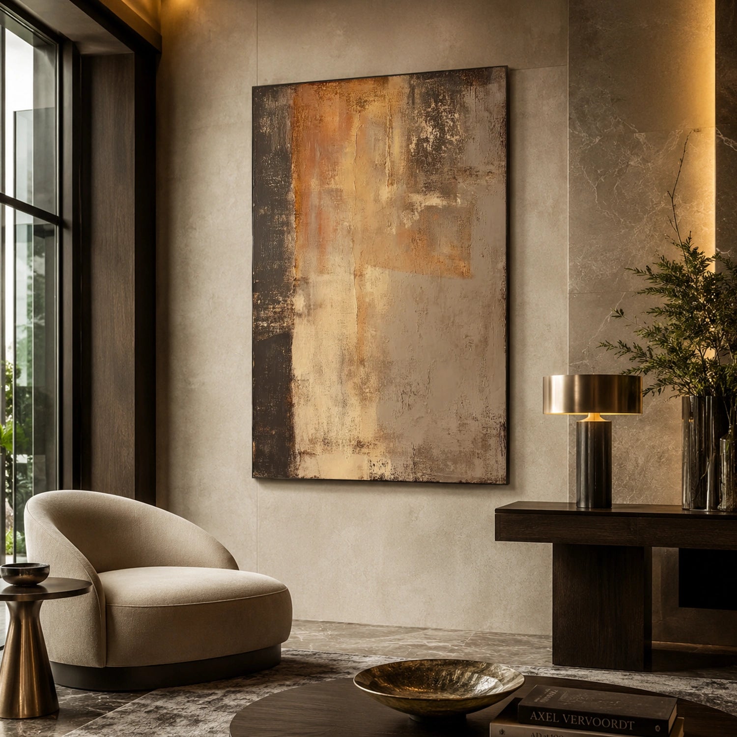 Wabi Sabi Abstract Canvas Art #WA262