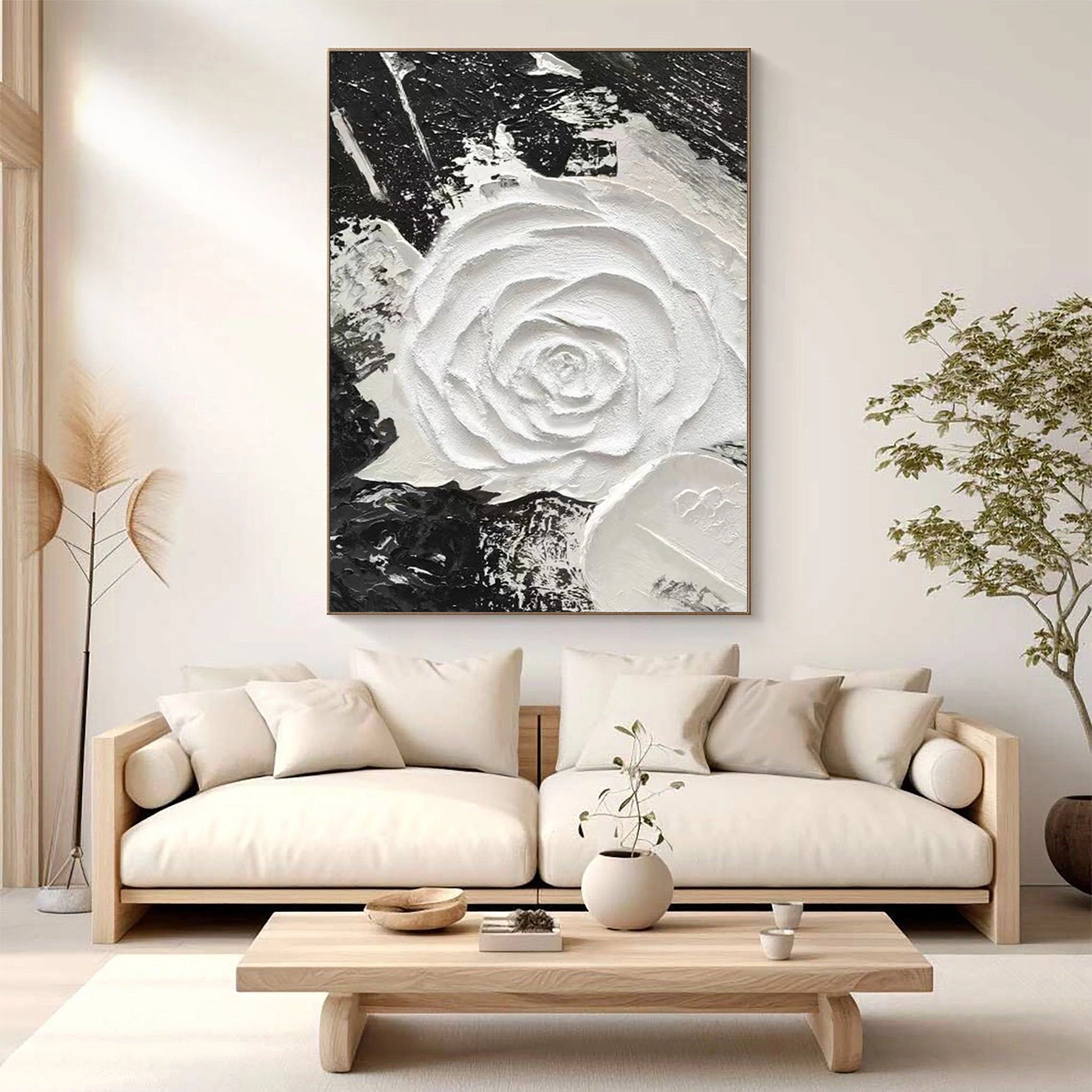 Black Textured Minimalist Wall Art #BT027
