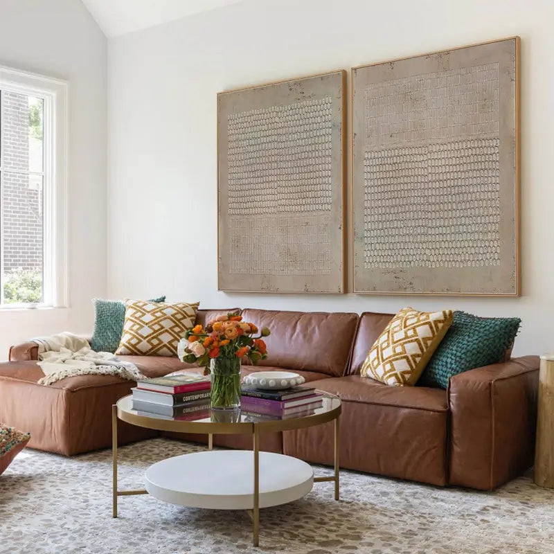 Wabi Sabi Abstract Wall Art Set of 2 #WA019