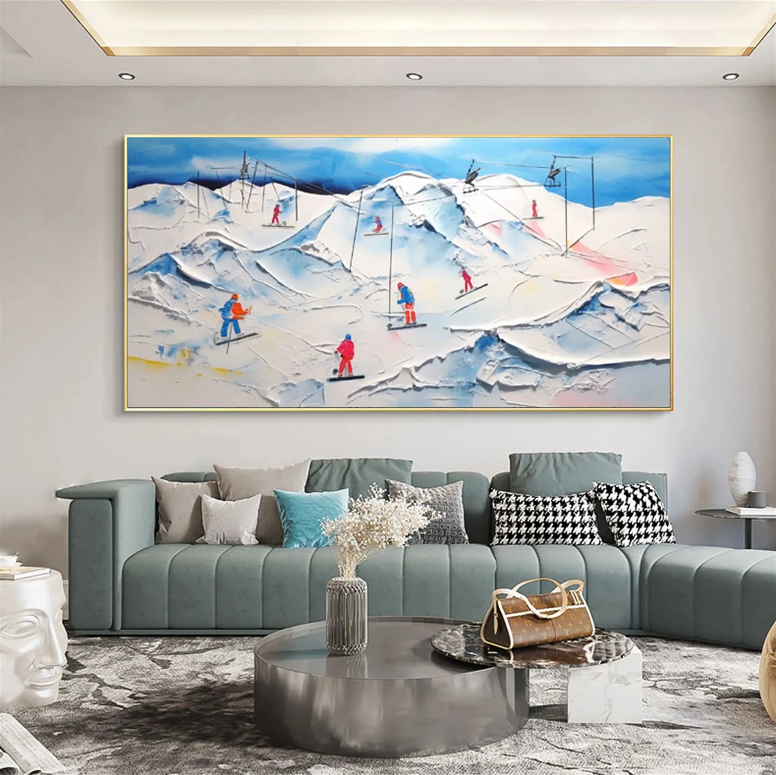White Textured Minimalist Wall Art #WT169