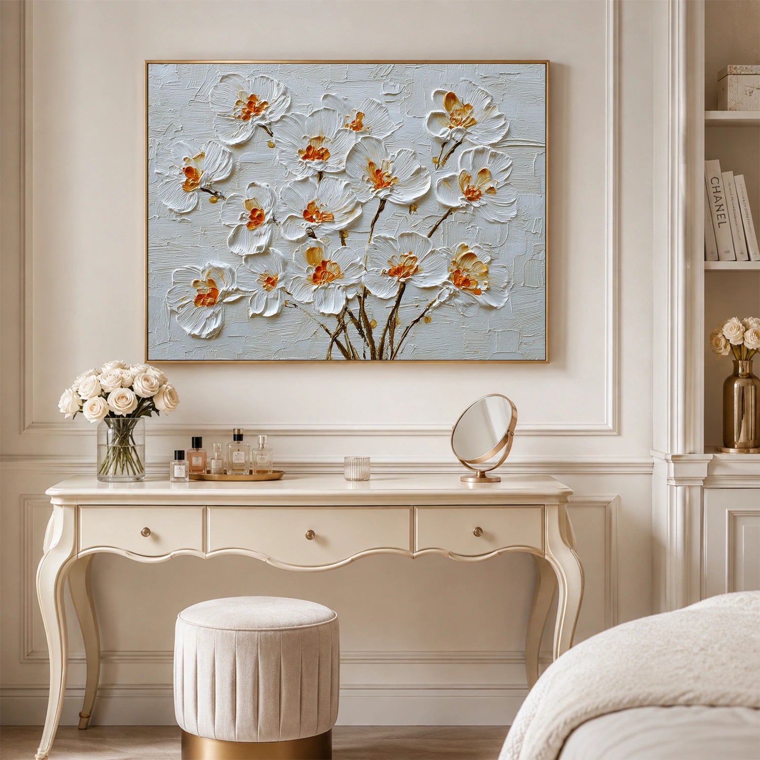 Flower Abstract Textured Wall Art #TF217