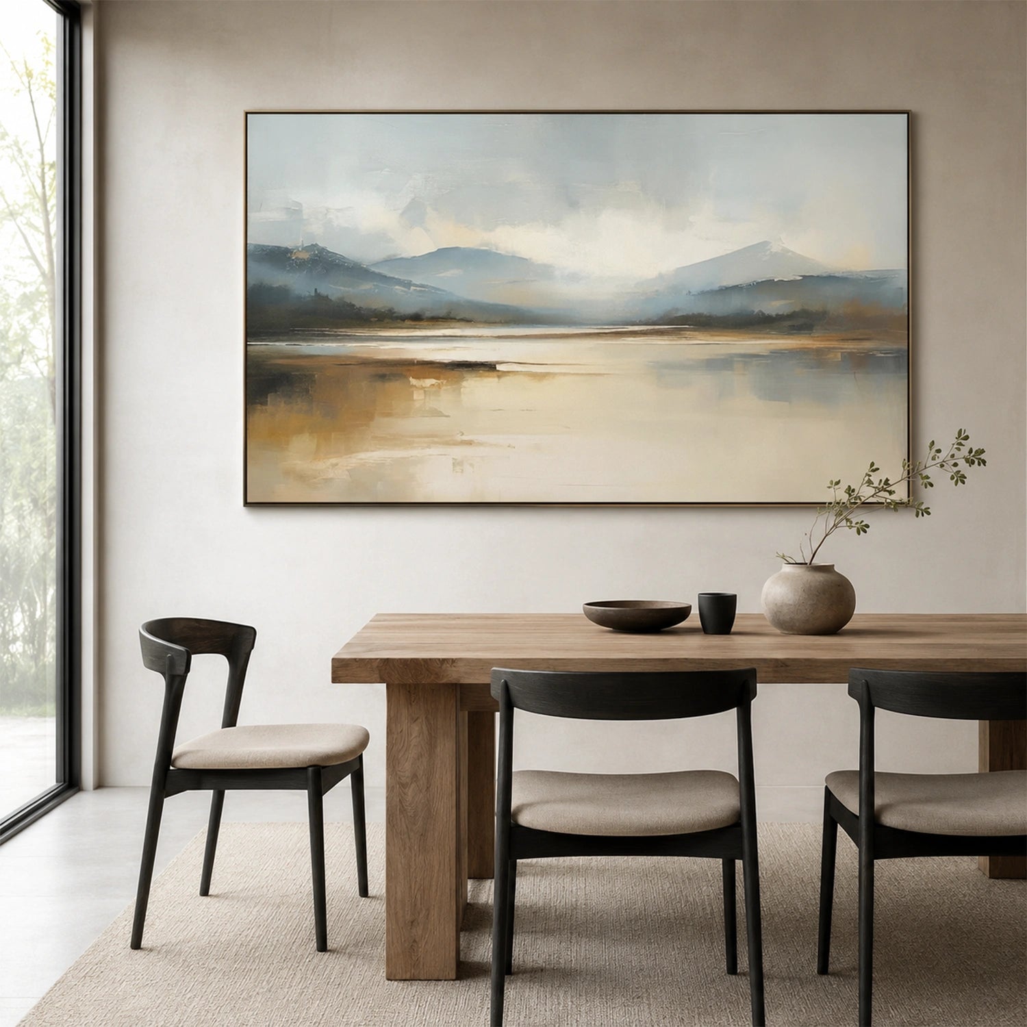 Abstract Mountain Canvas Art #WT267