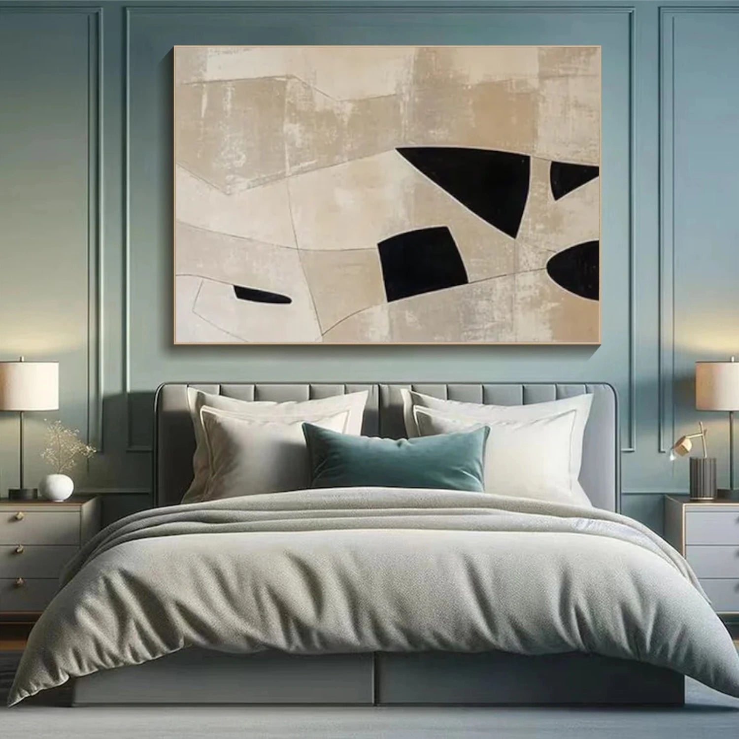 Wabi Sabi Abstract Canvas Art #WA214