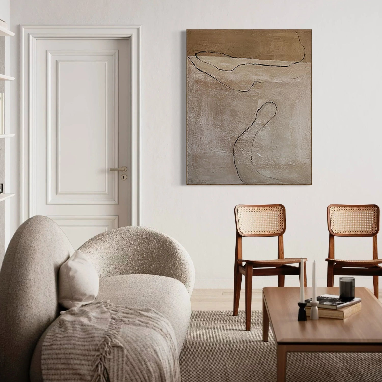 Wabi Sabi Abstract Canvas Art #WA207