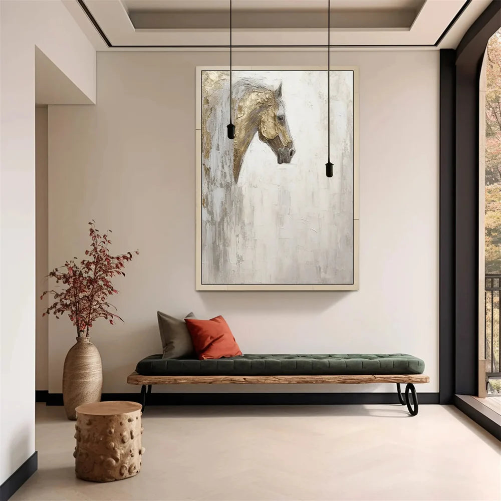 Abstract Animal Art Horse Texture Wall Art #AT004