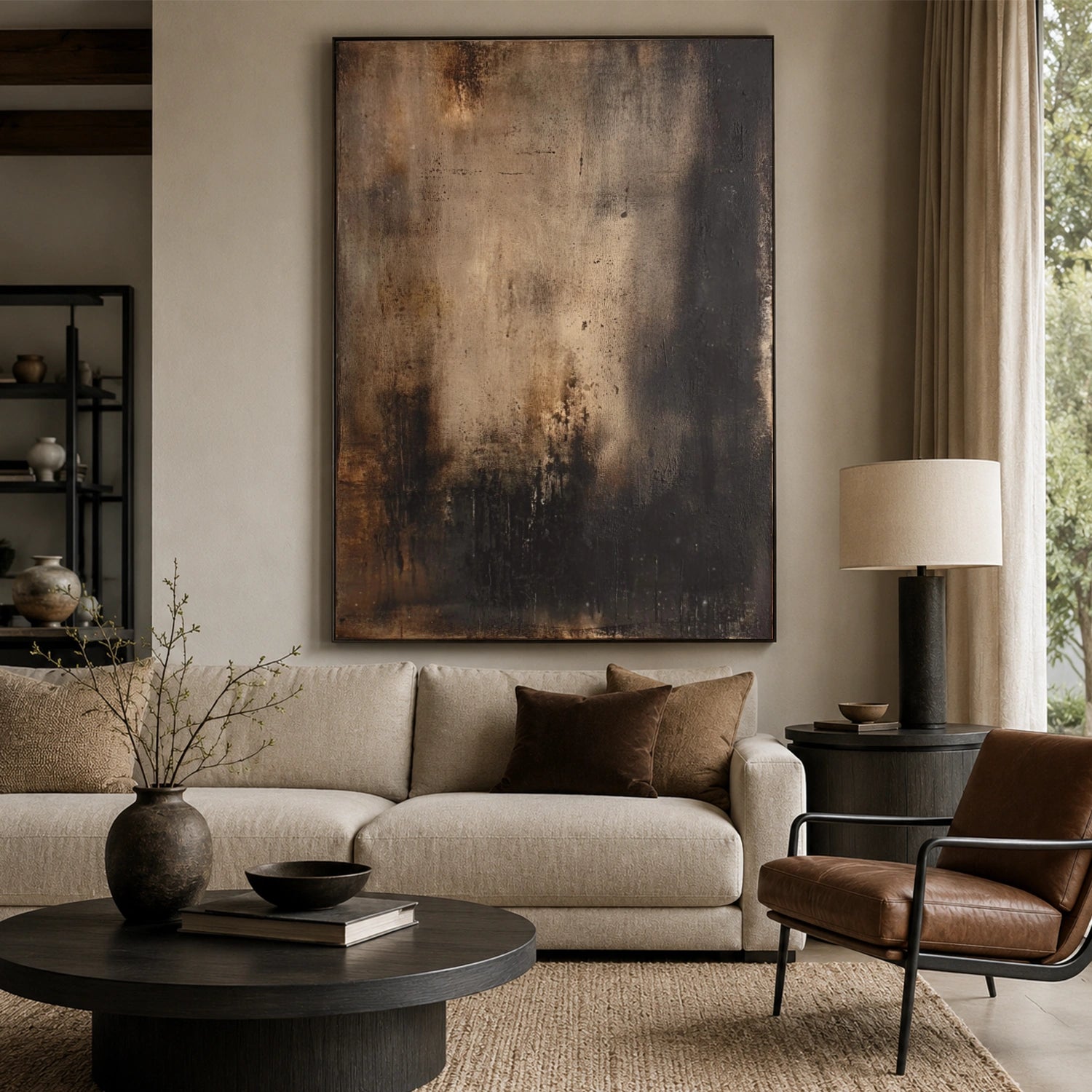 Wabi Sabi Abstract Canvas Art #WA265