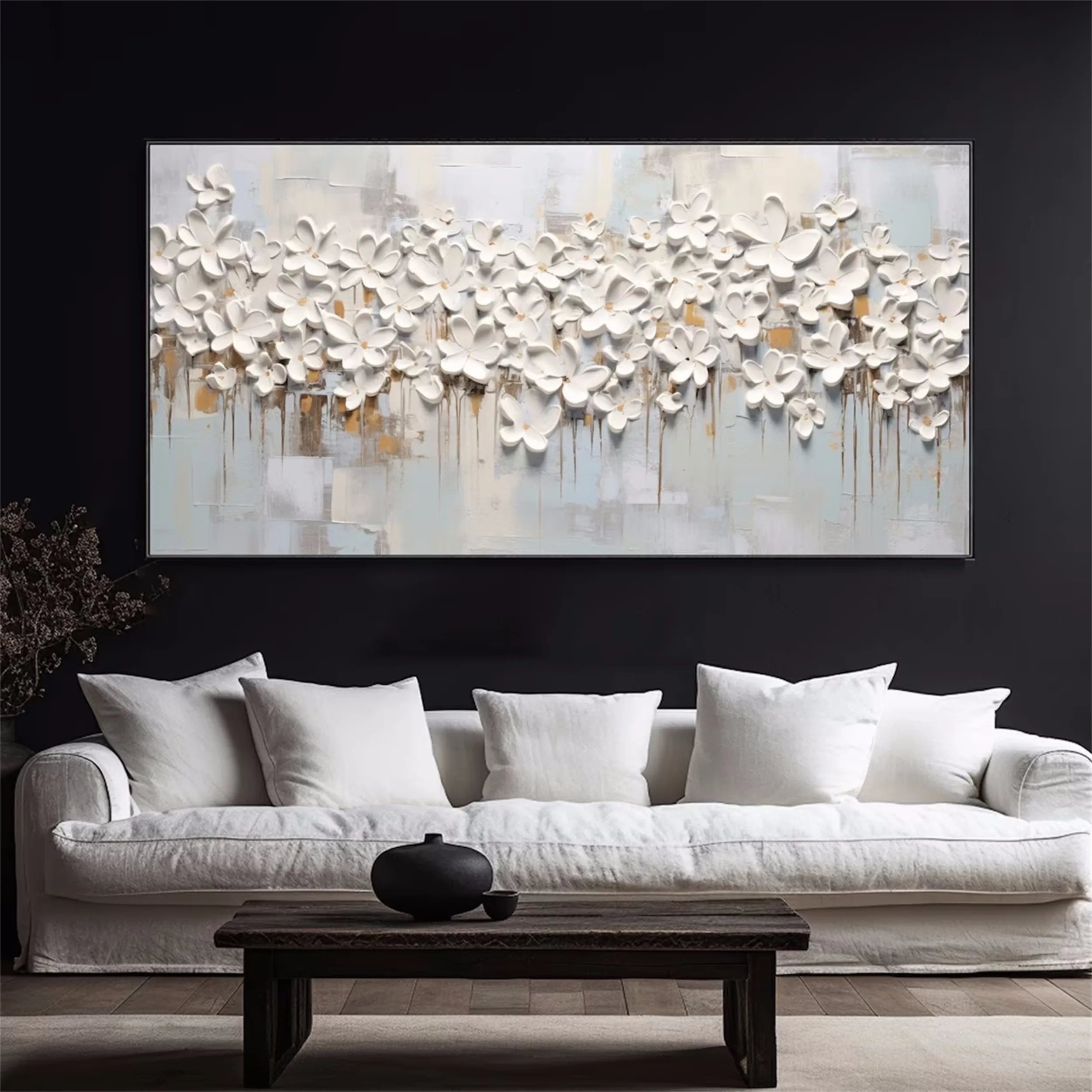 Colorful Tree And Flower Painting #TF026