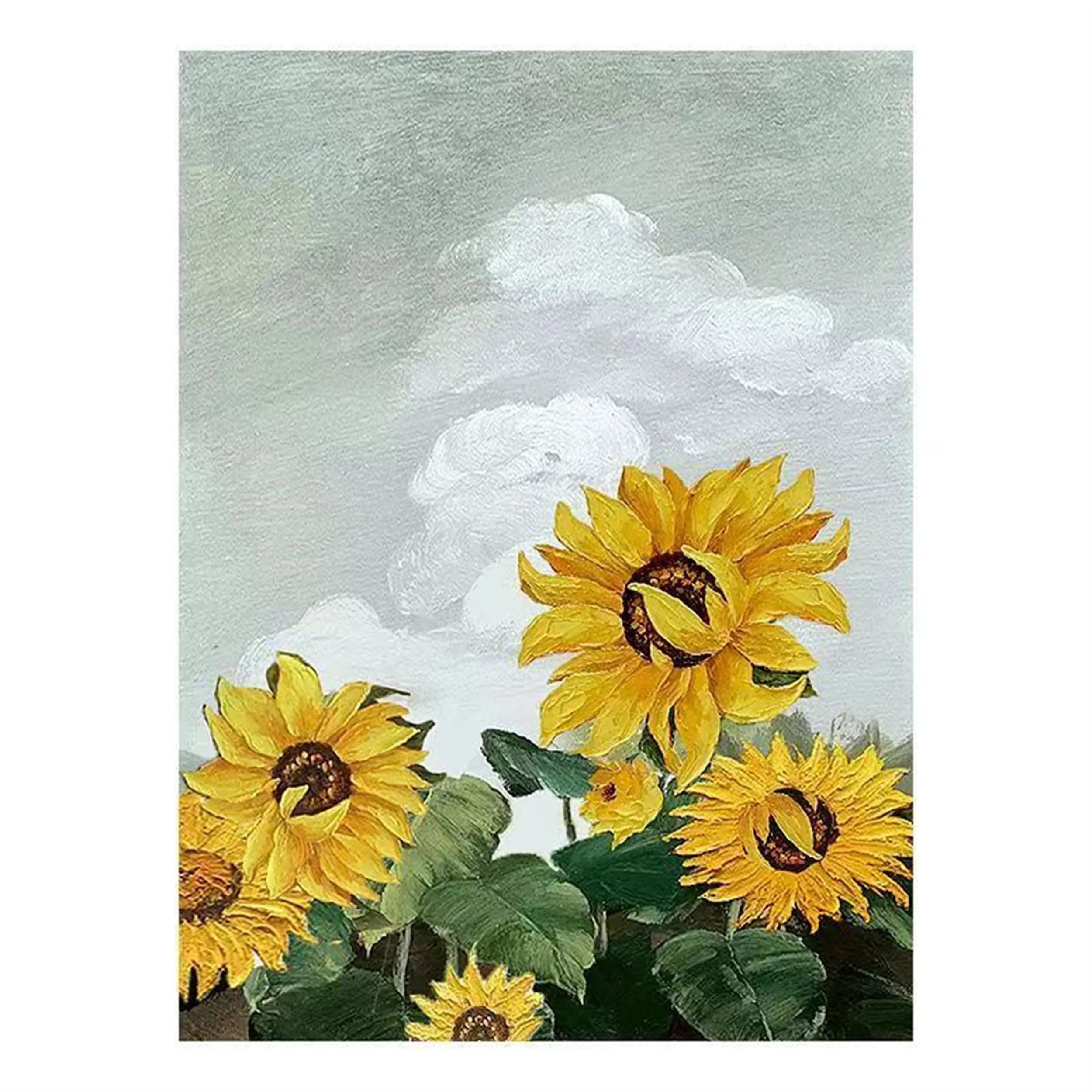 Colorful Tree And Flower Painting #TF064