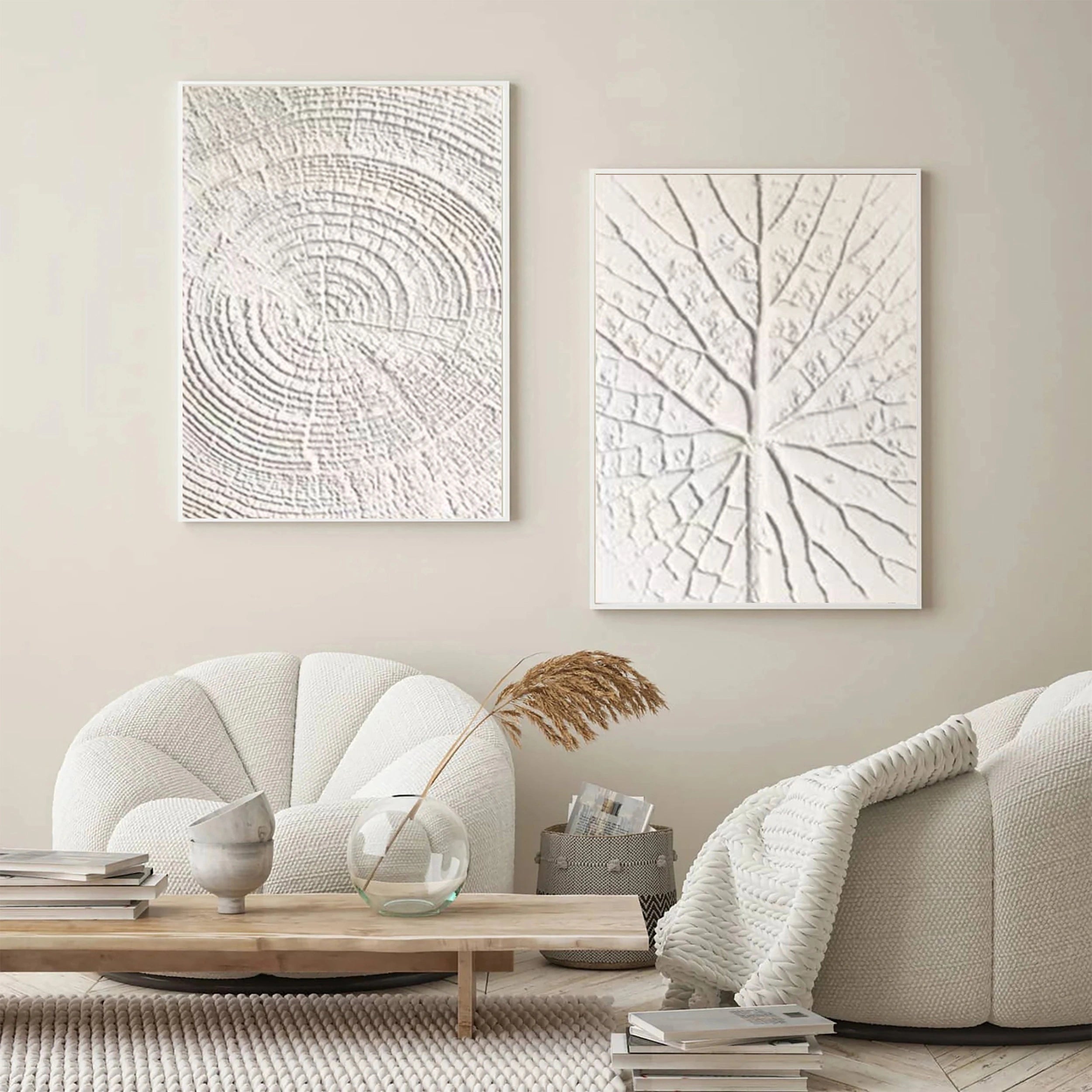 Wabi Sabi Abstract Wall Art Set of 2 #WA103