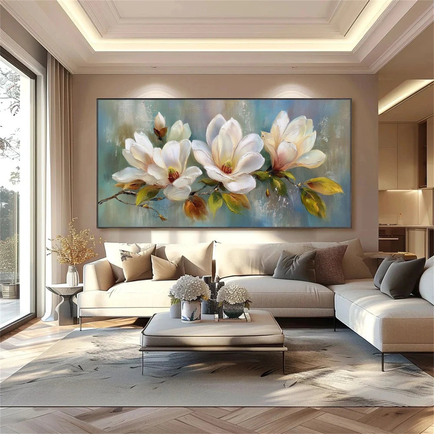 Tree And Flower Abstract Wall Art #TF204