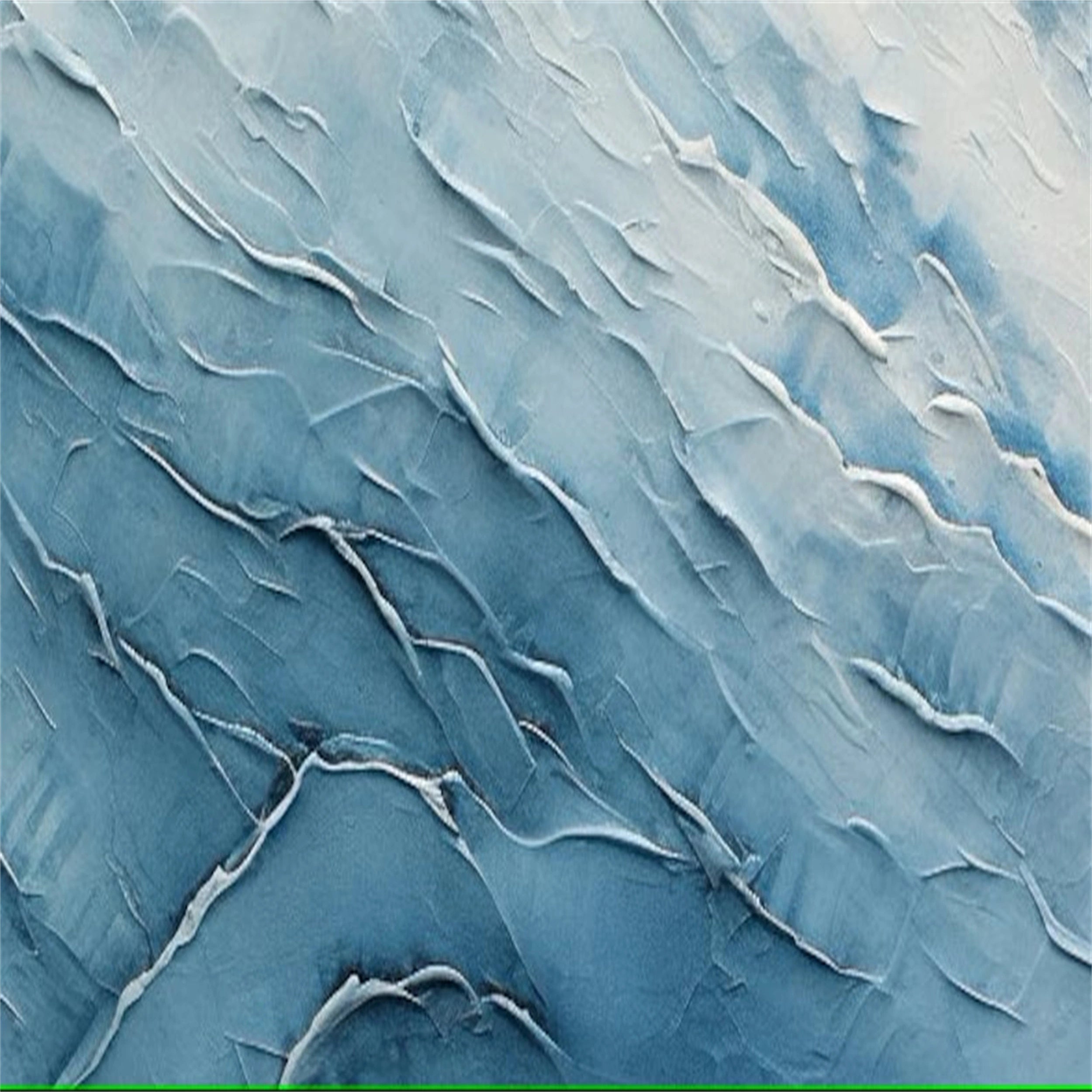 Blue Textured Minimalist Wall Art #BL009