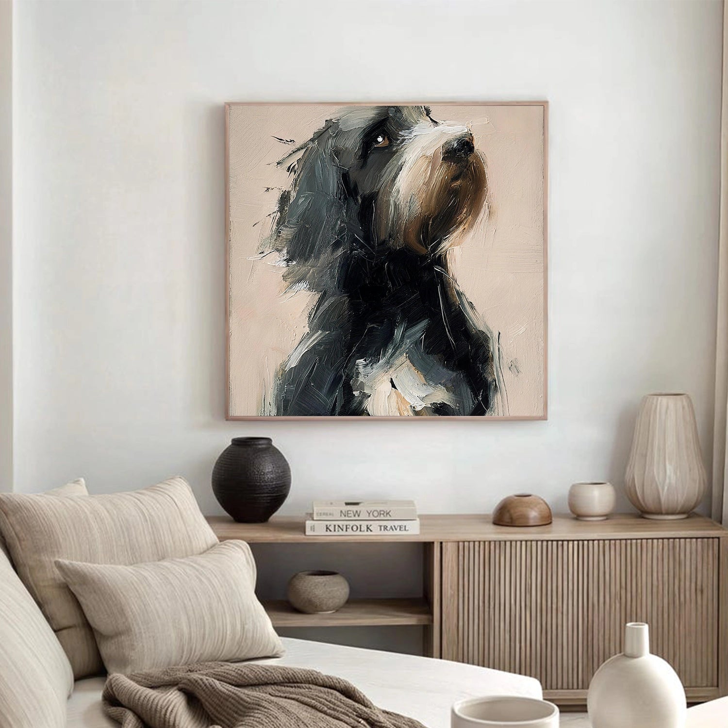 Abstract Animal Art Dog Wall Art #AT082