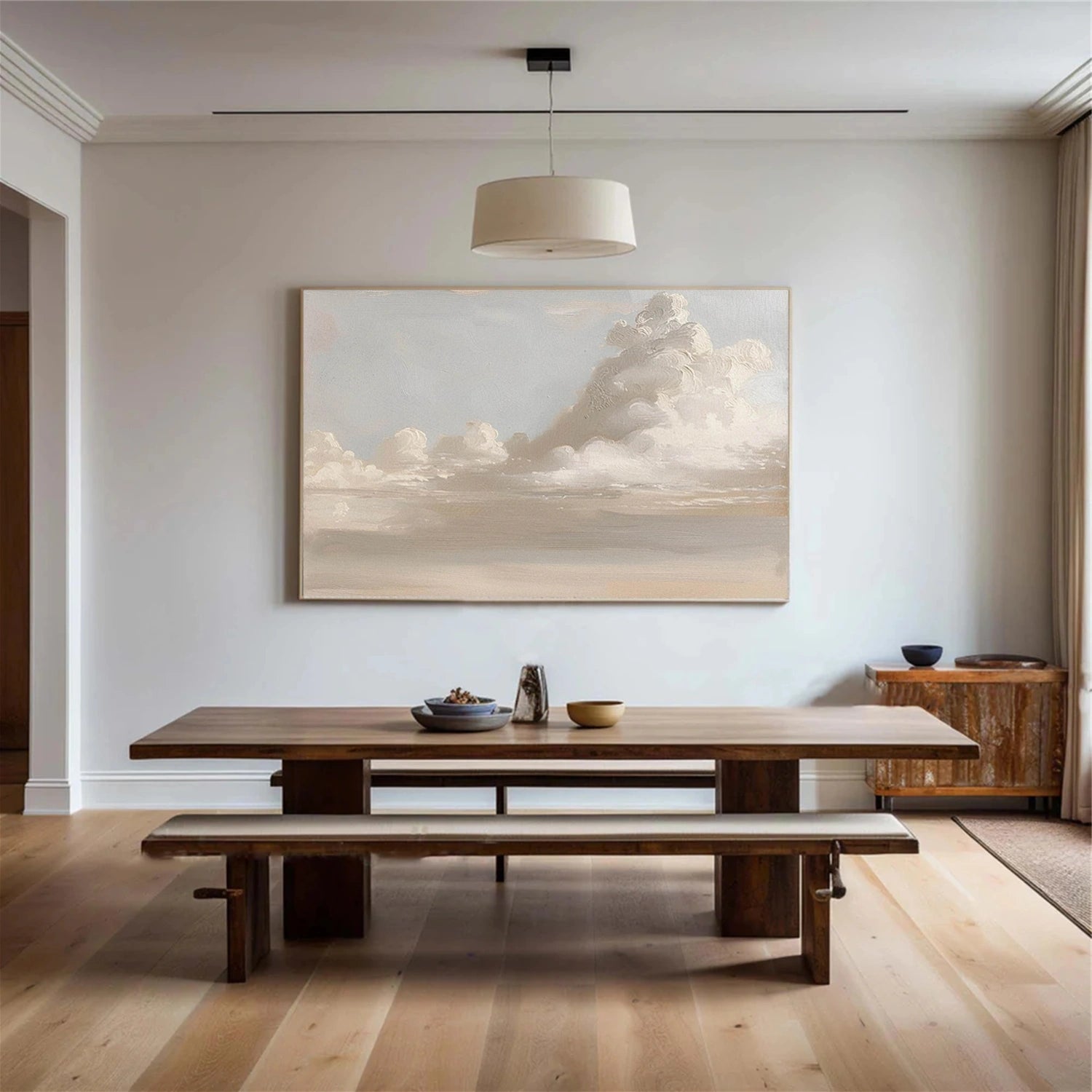 Sky And Ocean Abstract Wall Art #SO402