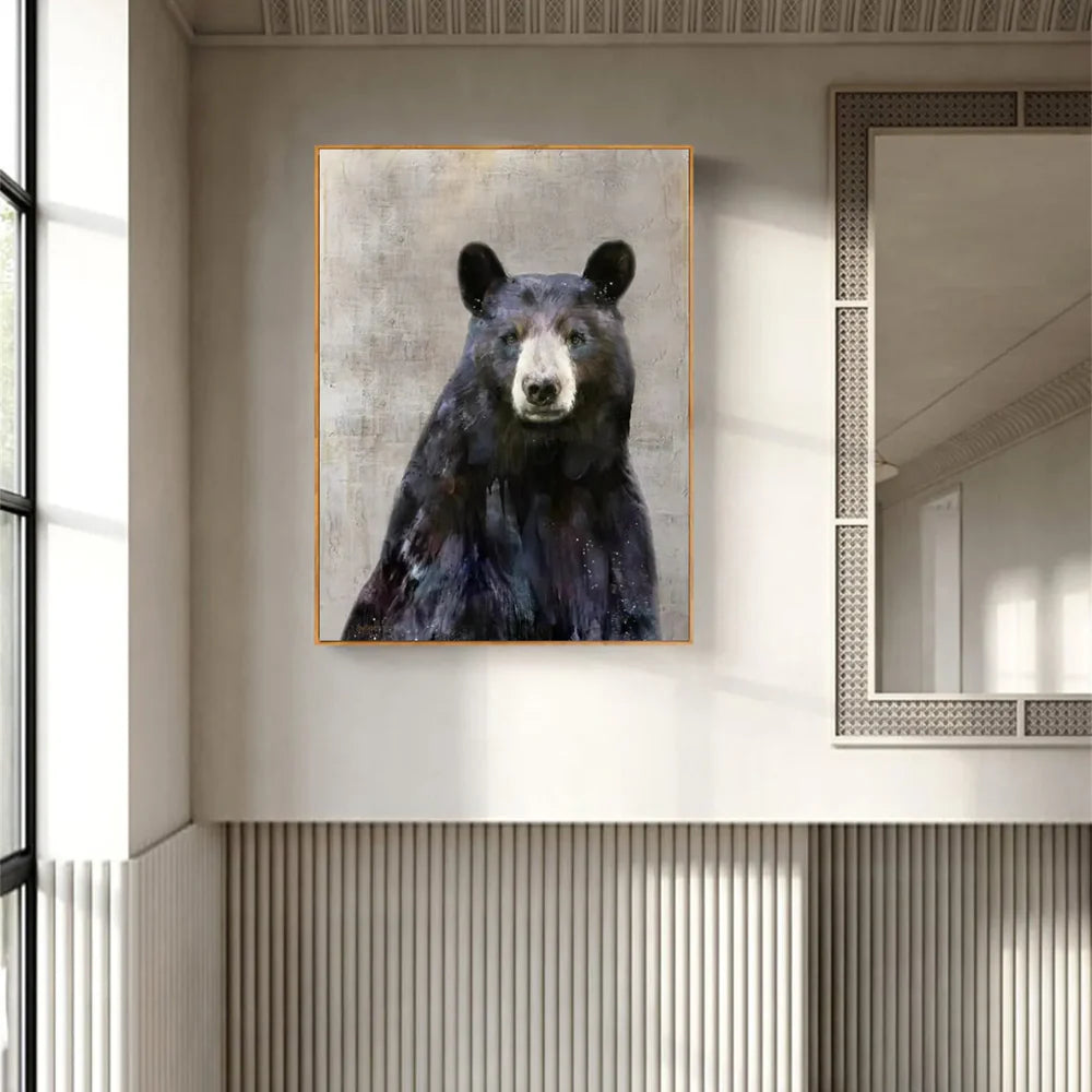 Abstract Animal Art Bear Texture Wall Art #AT003