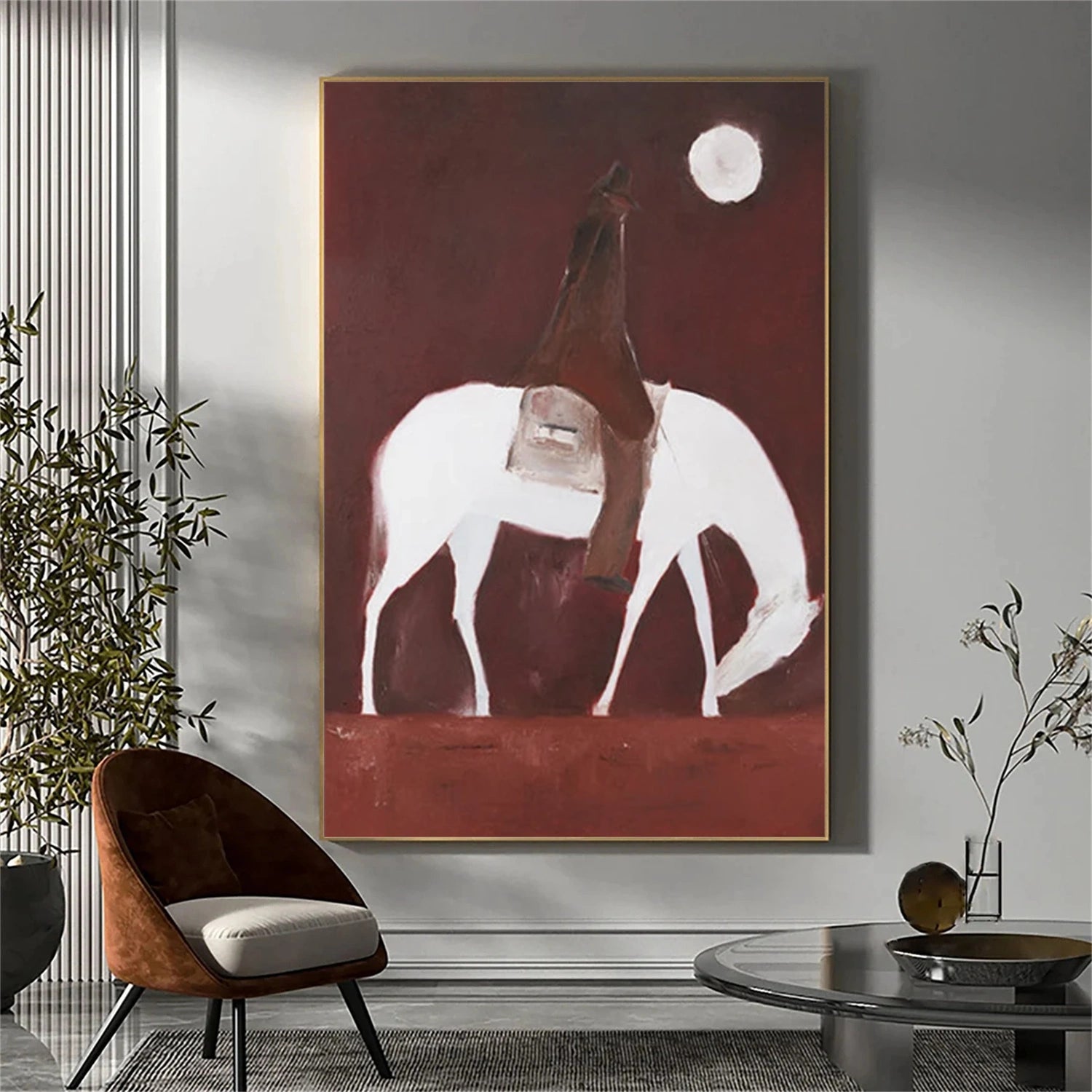Abstract Animal Art Horse Wall Art #AT042