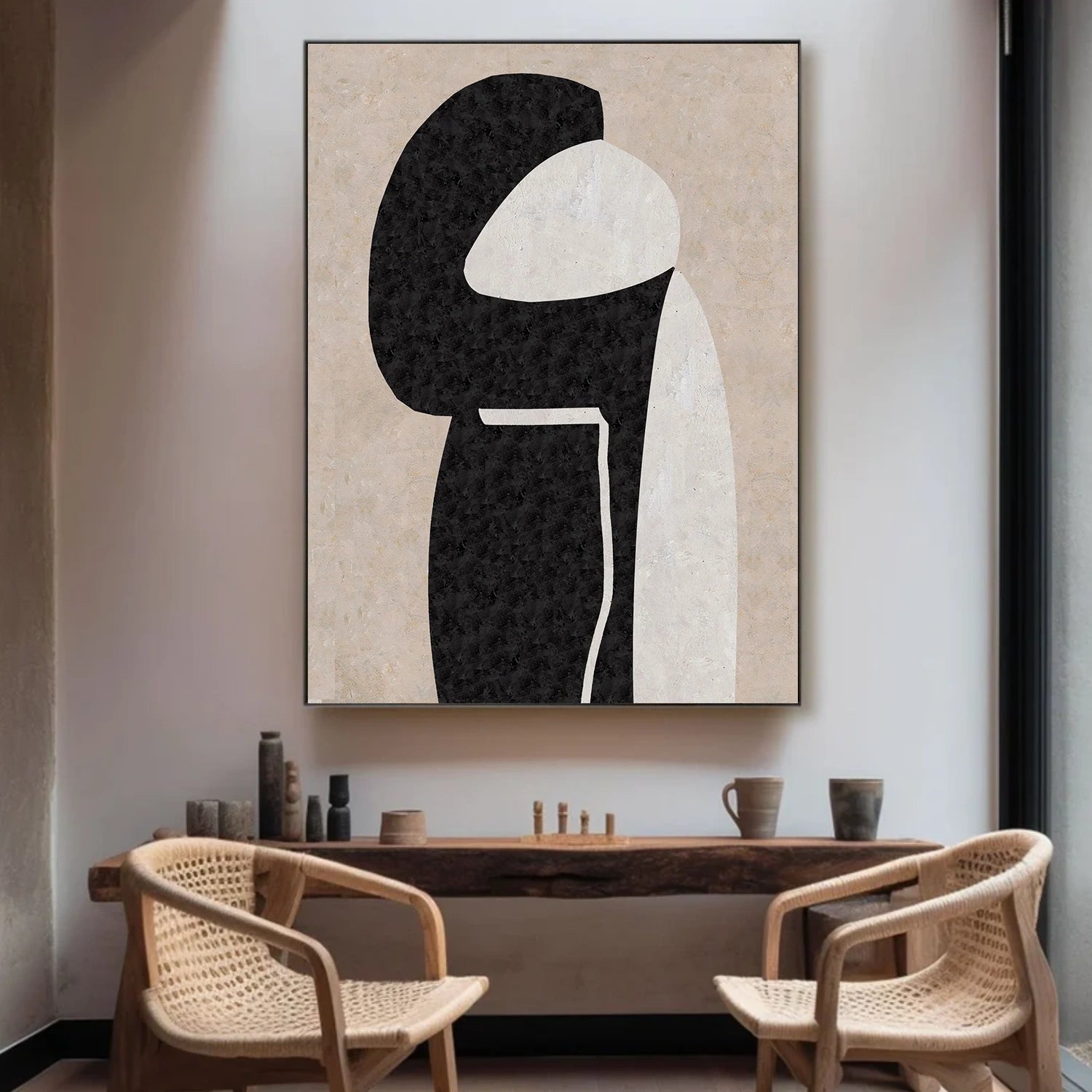 Wabi Sabi Abstract Canvas Art #WA234