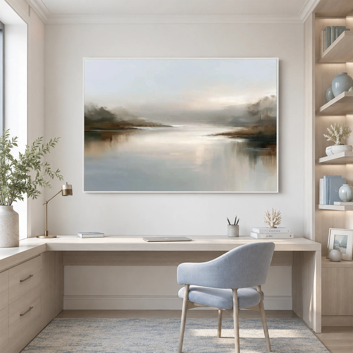 Sky And Ocean Abstract Wall Art #SO462