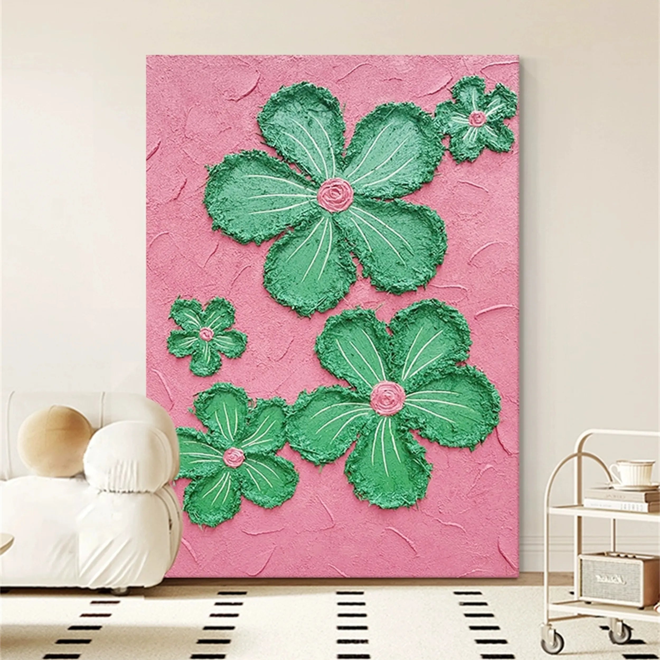 Colorful Tree And Flower Painting #TF031