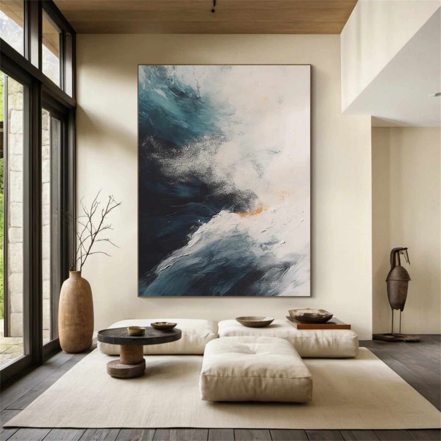 Sky And Ocean Abstract Wall Art #SO399