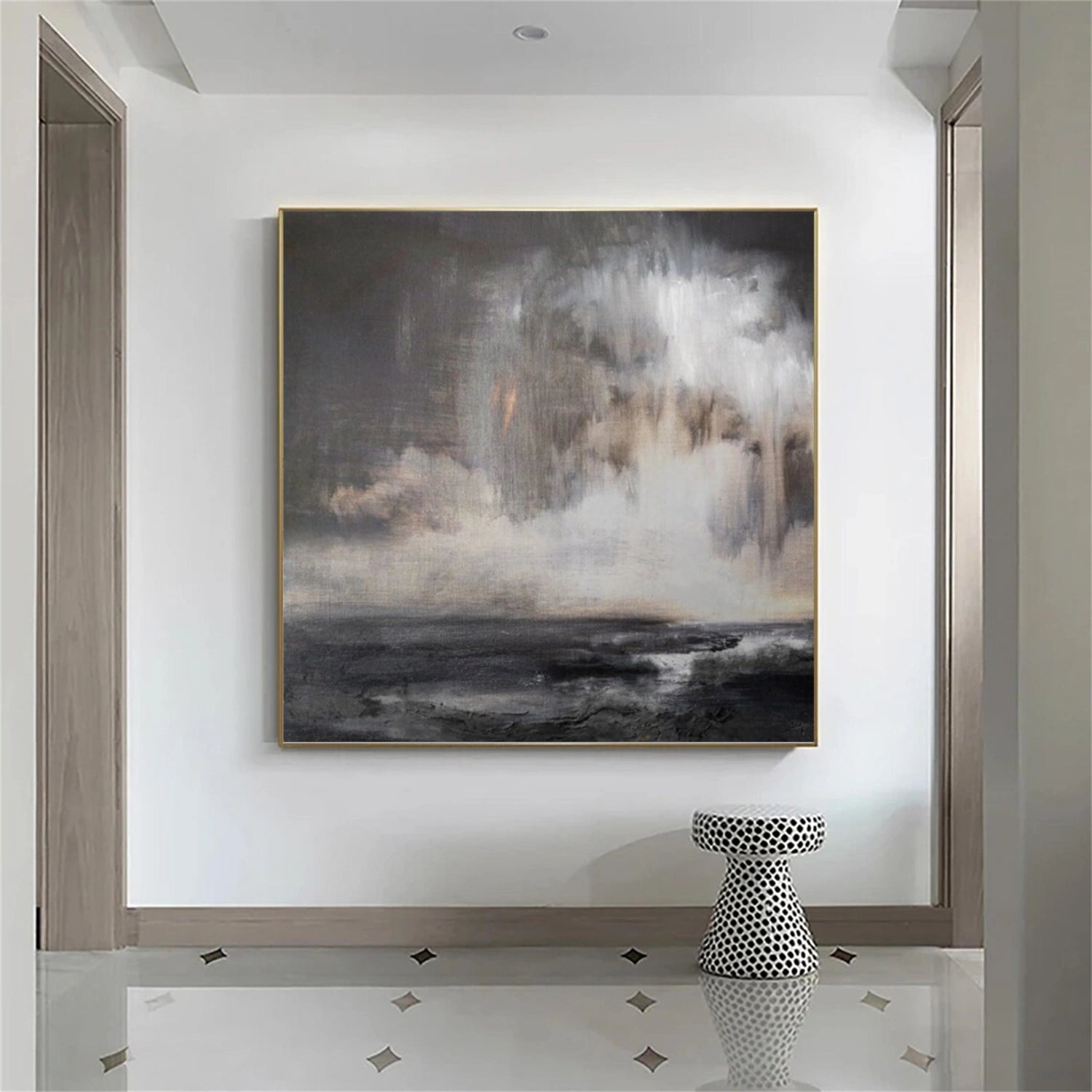 Sky And Ocean Abstract Wall Art #SO299