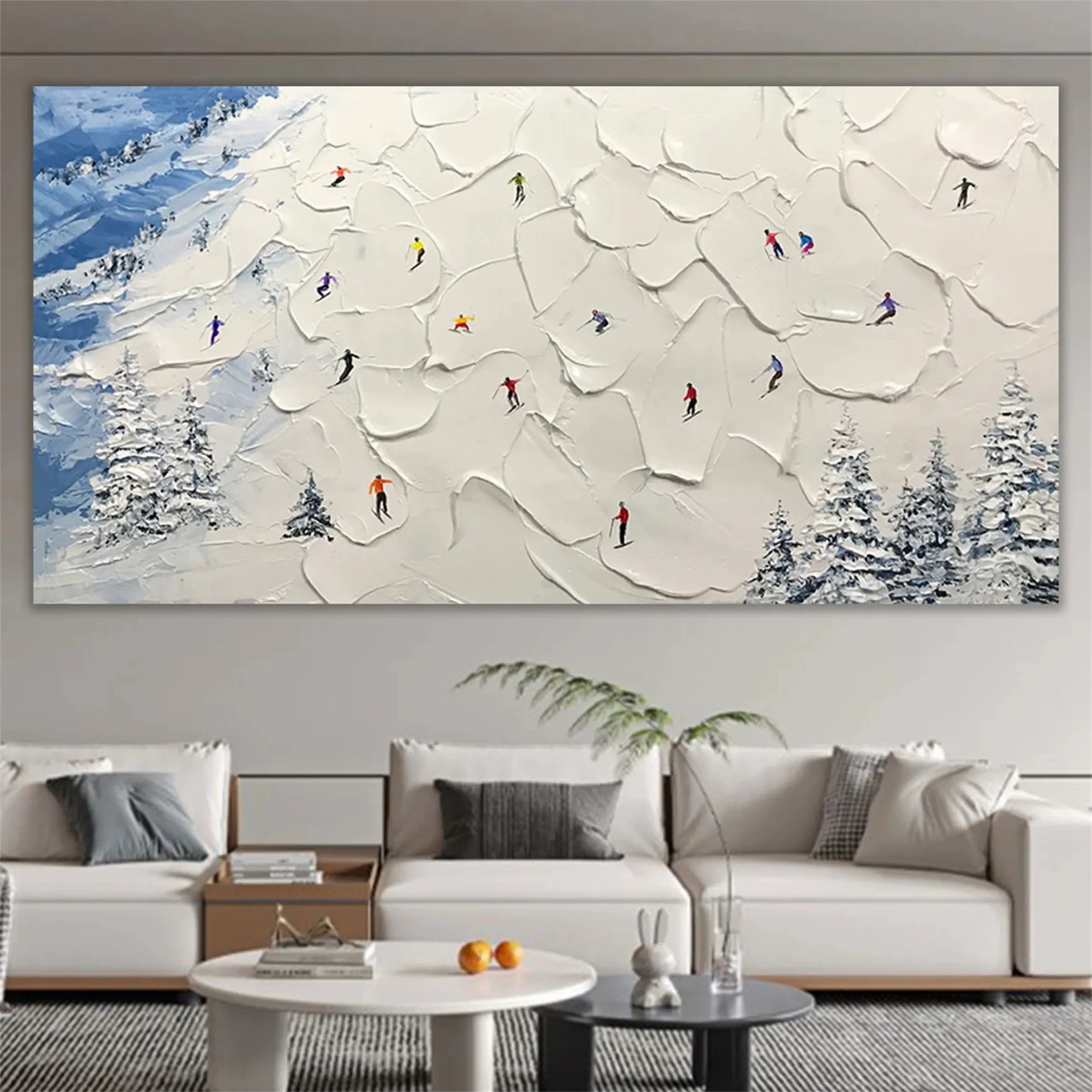 White Textured Minimalist Wall Art #WT150