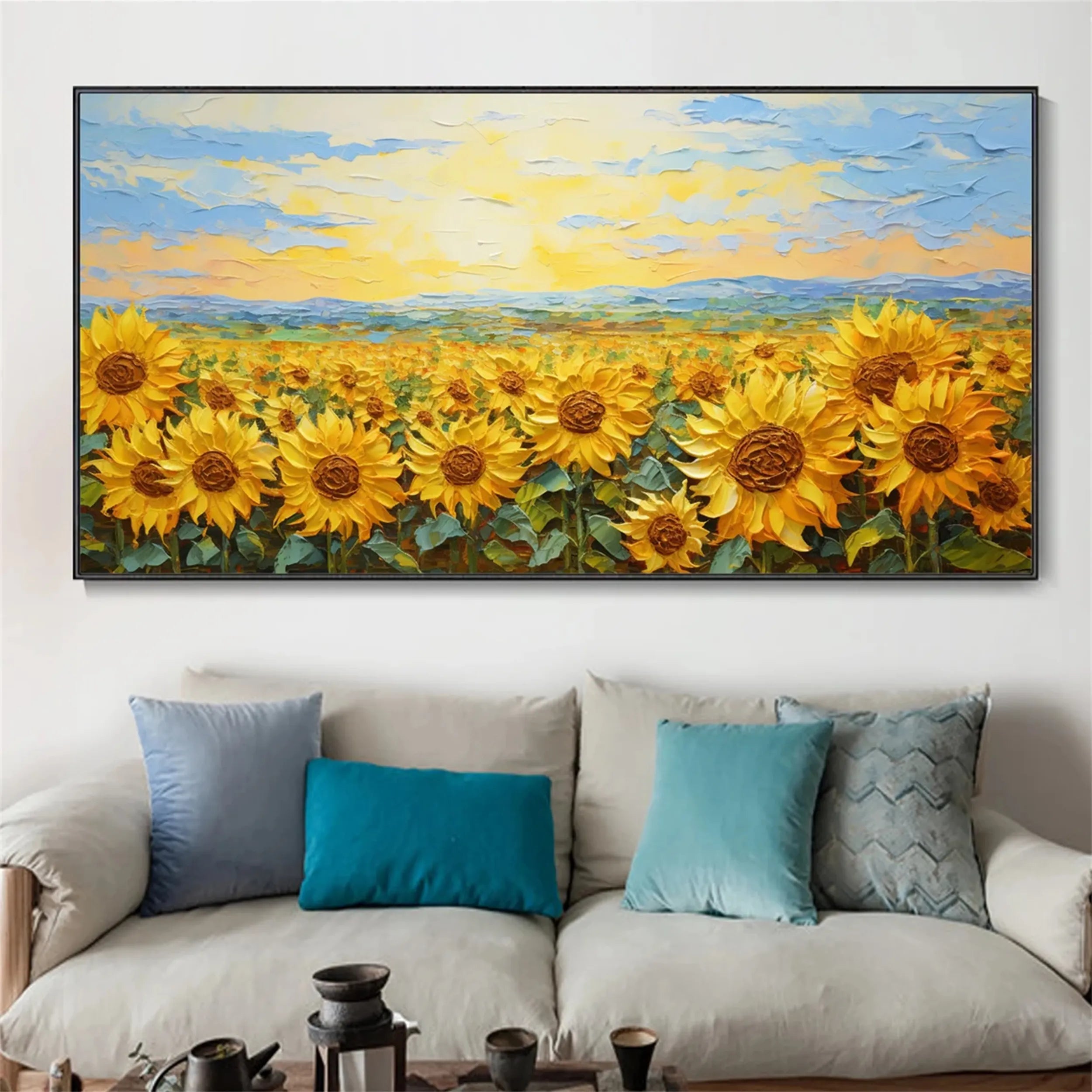 Colorful Tree And Flower Painting #TF058