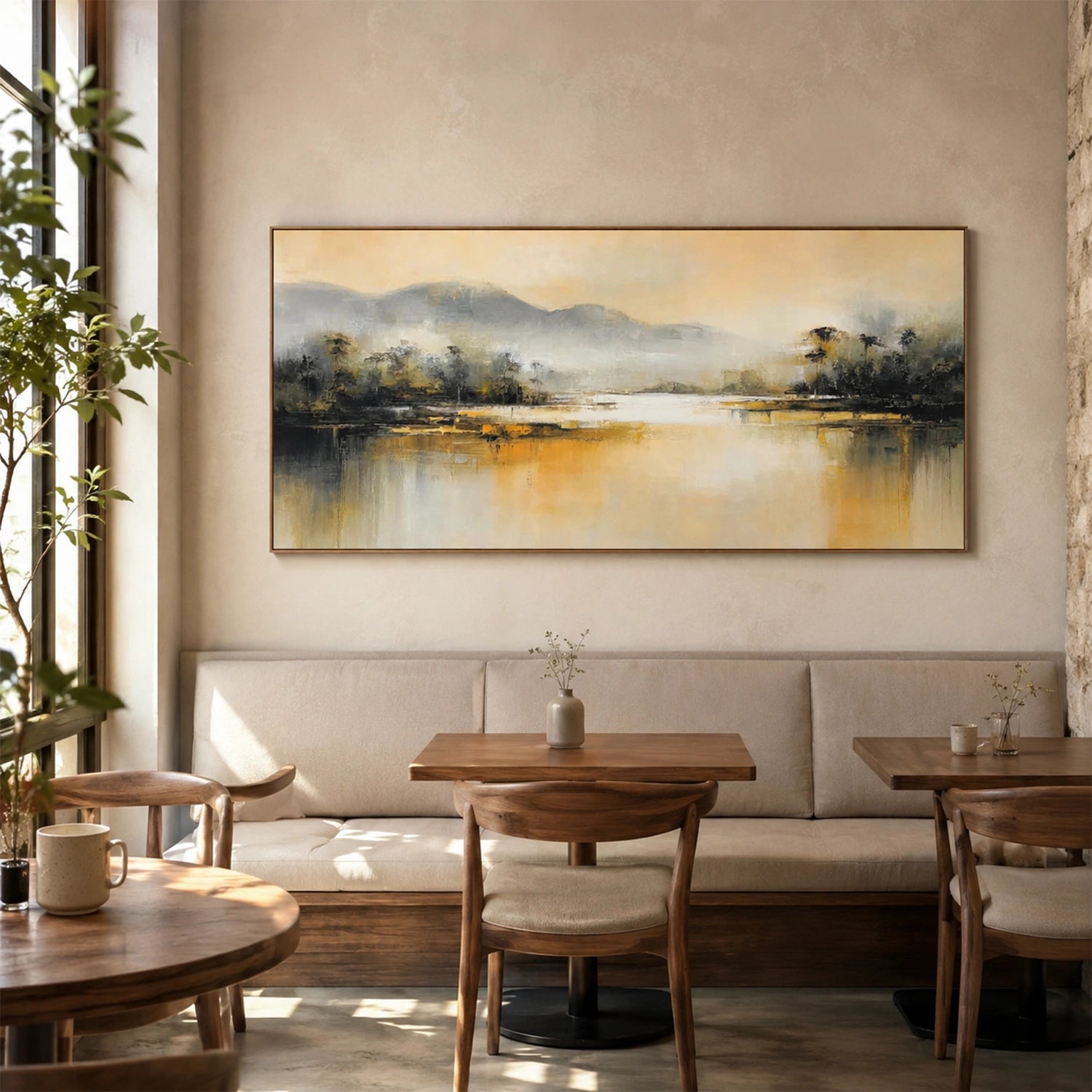 Abstract Mountain Canvas Art #WT265