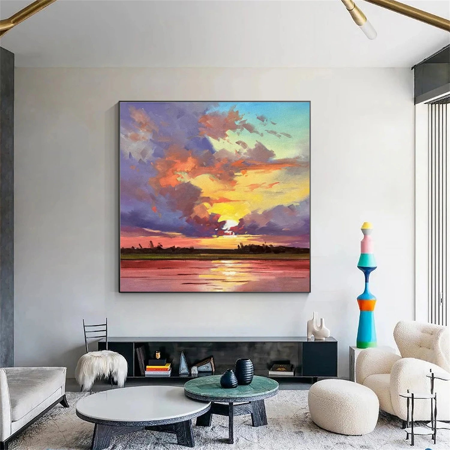 Sky And Ocean Painting #SO237