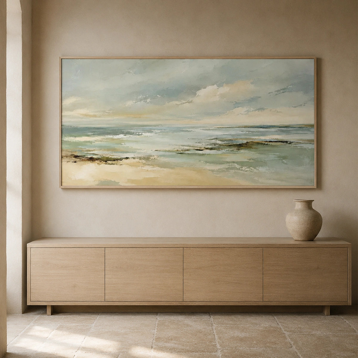 Sky And Ocean Abstract Wall Art #SO448