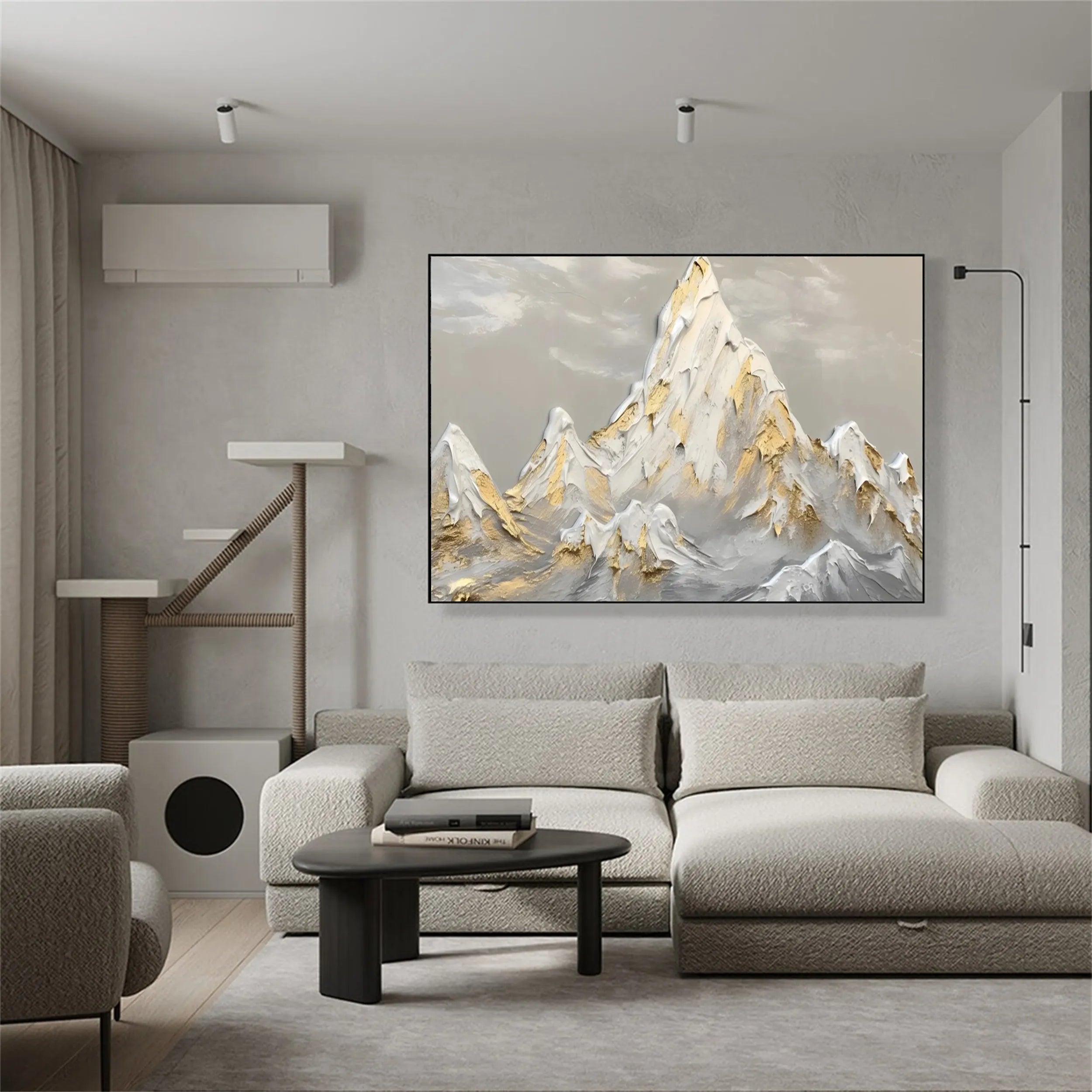 White Textured Minimalist Wall Art #WT143