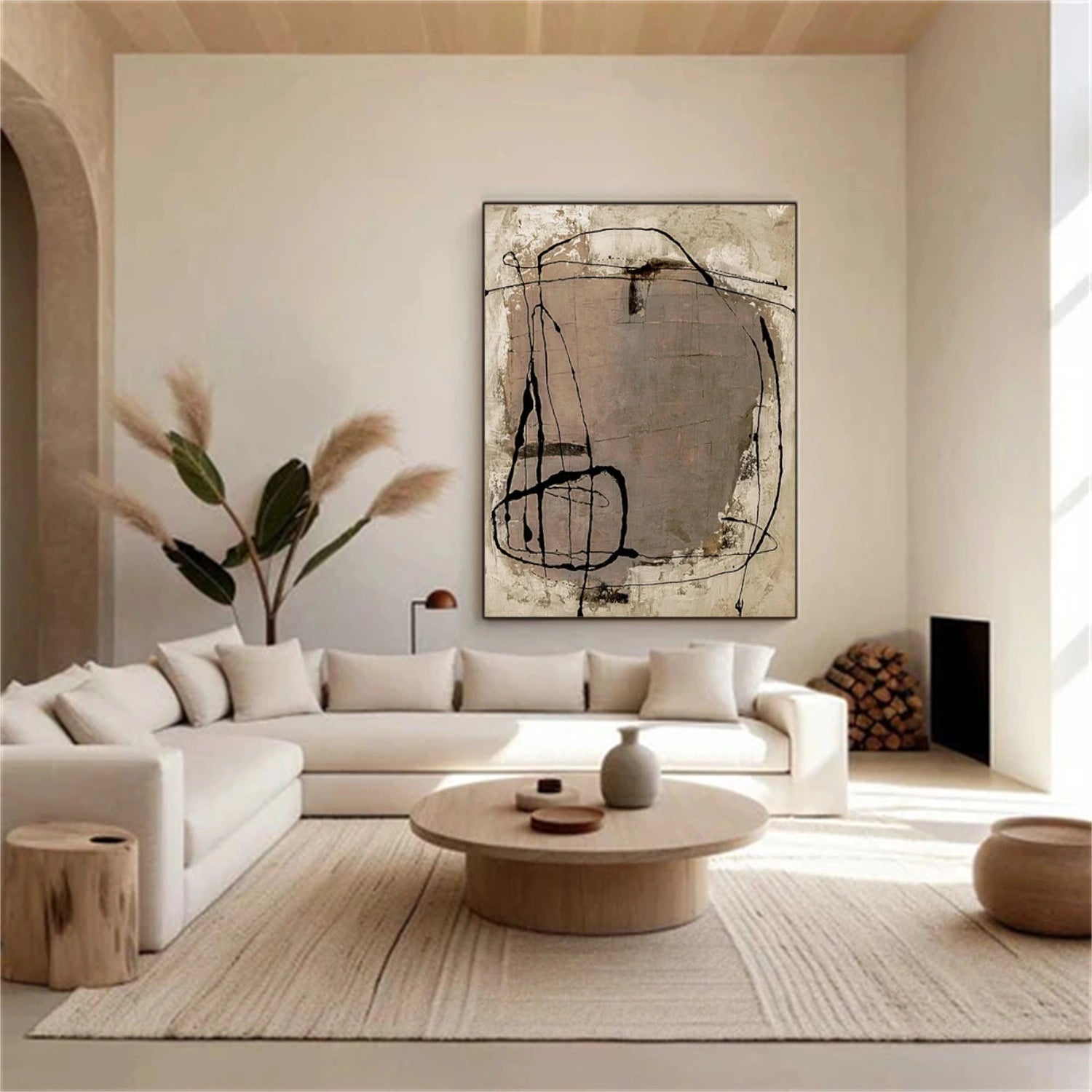 Wabi Sabi Abstract Canvas Art #WA201
