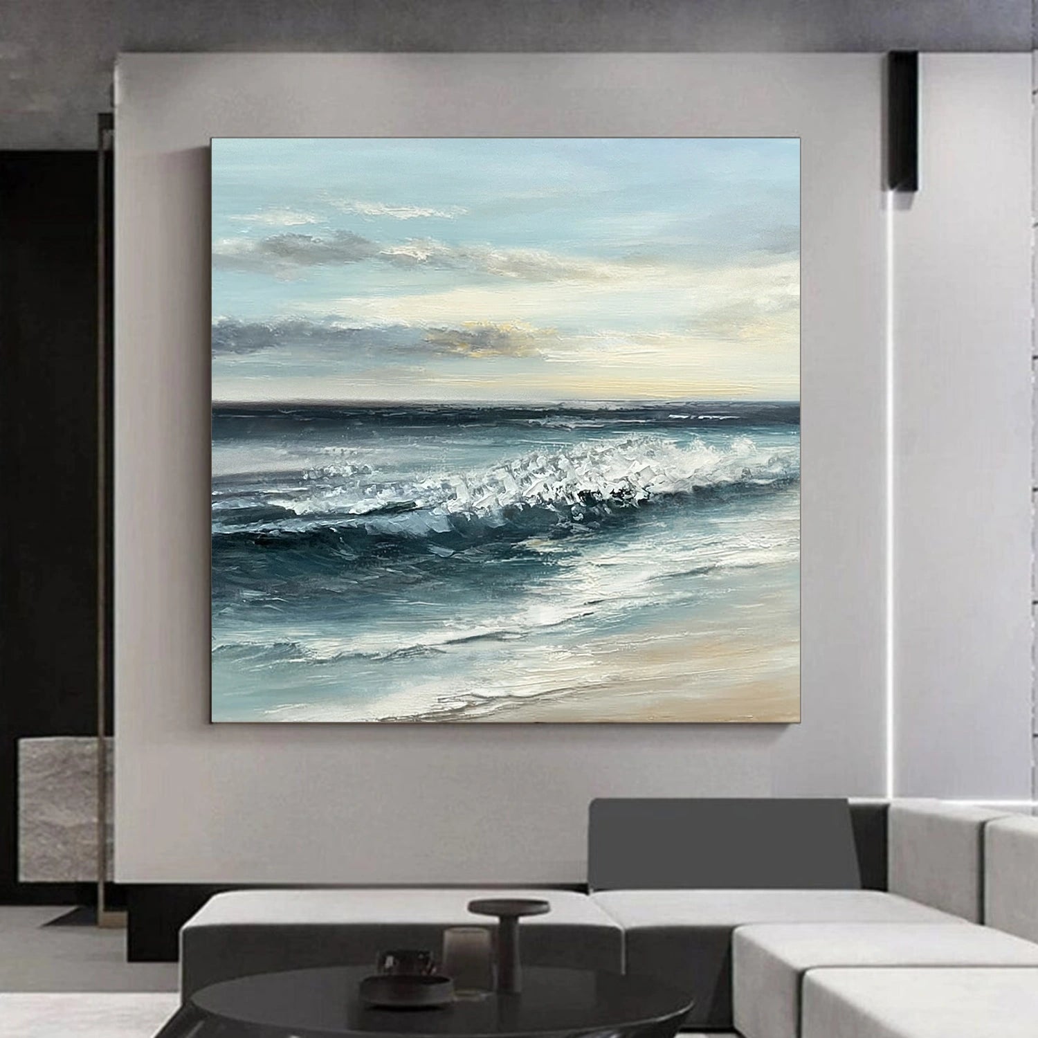 Sky And Ocean Abstract Wall Art #SO322