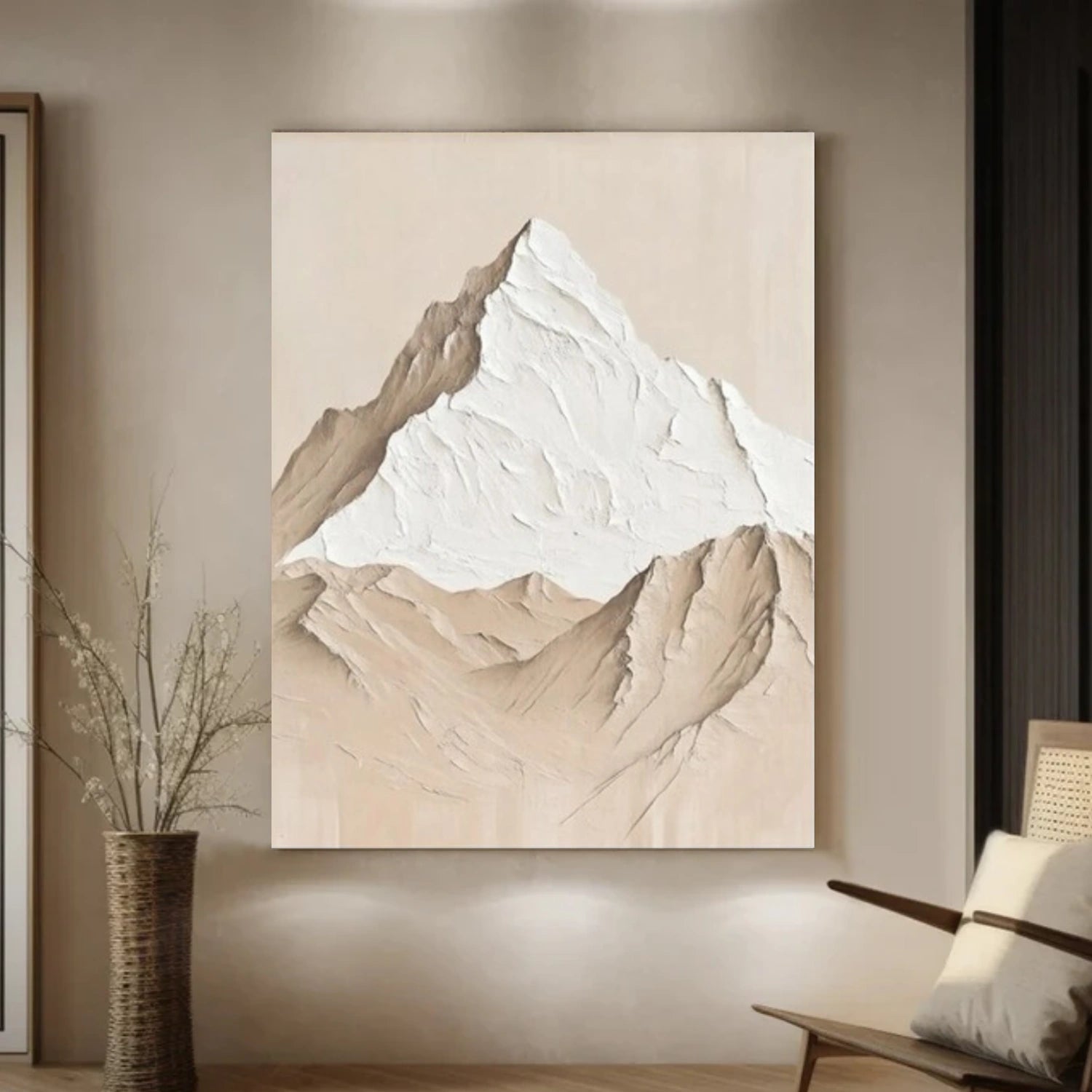 Minimalist Mountain Textured Canvas Art #WT241