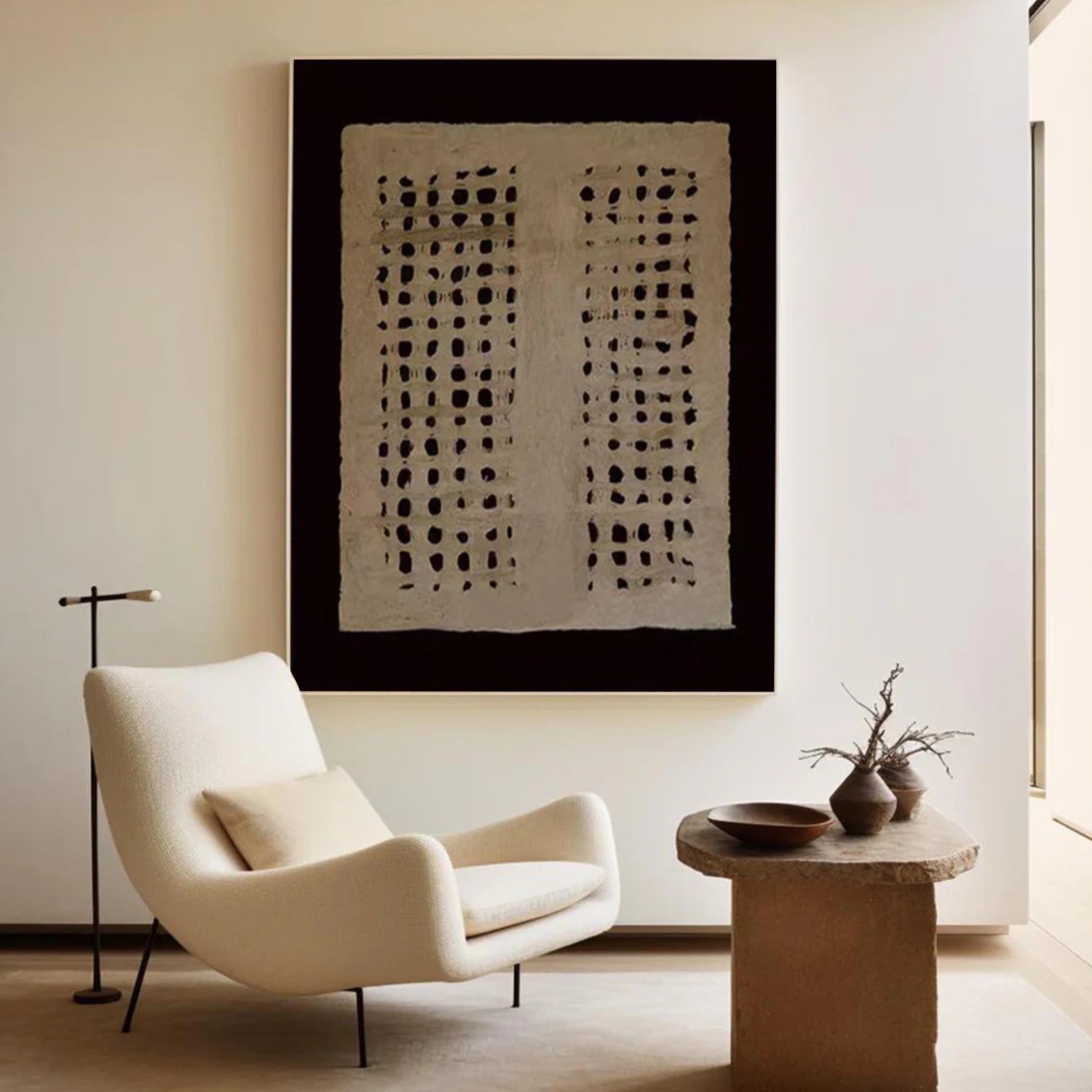 Wabi Sabi Abstract Canvas Art #WA225