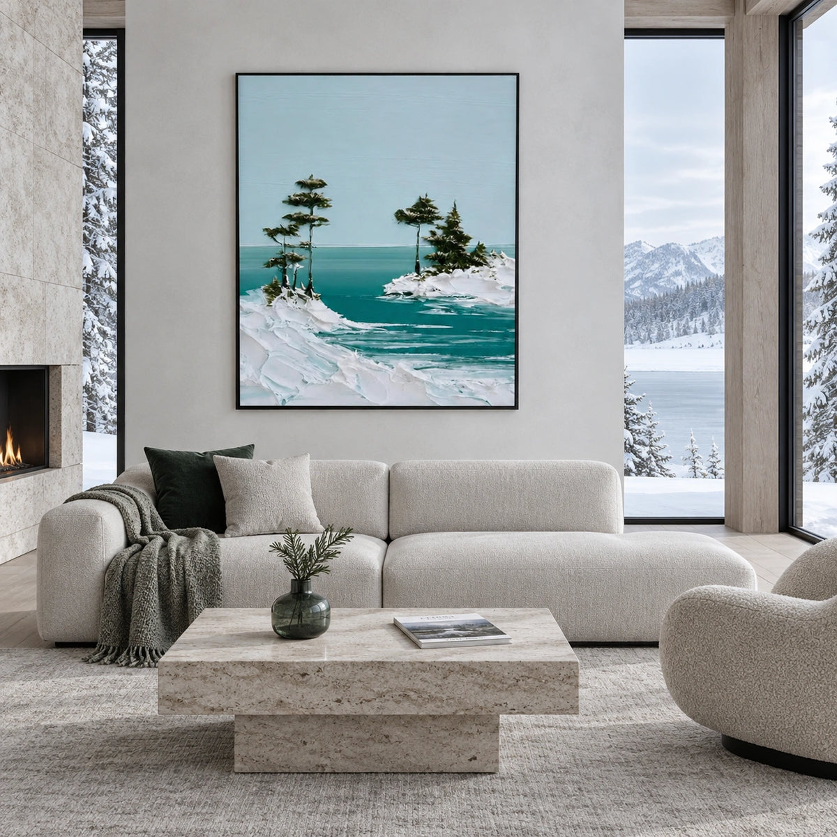 Sky And Ocean Abstract Wall Art #SO451