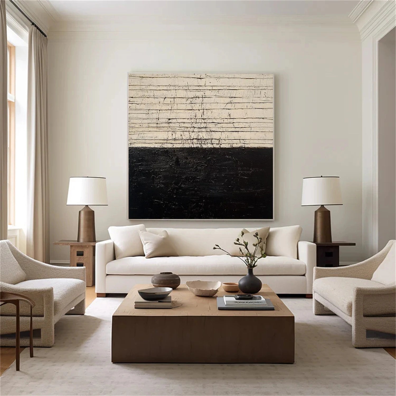 Wabi Sabi Abstract Canvas Art #WA220