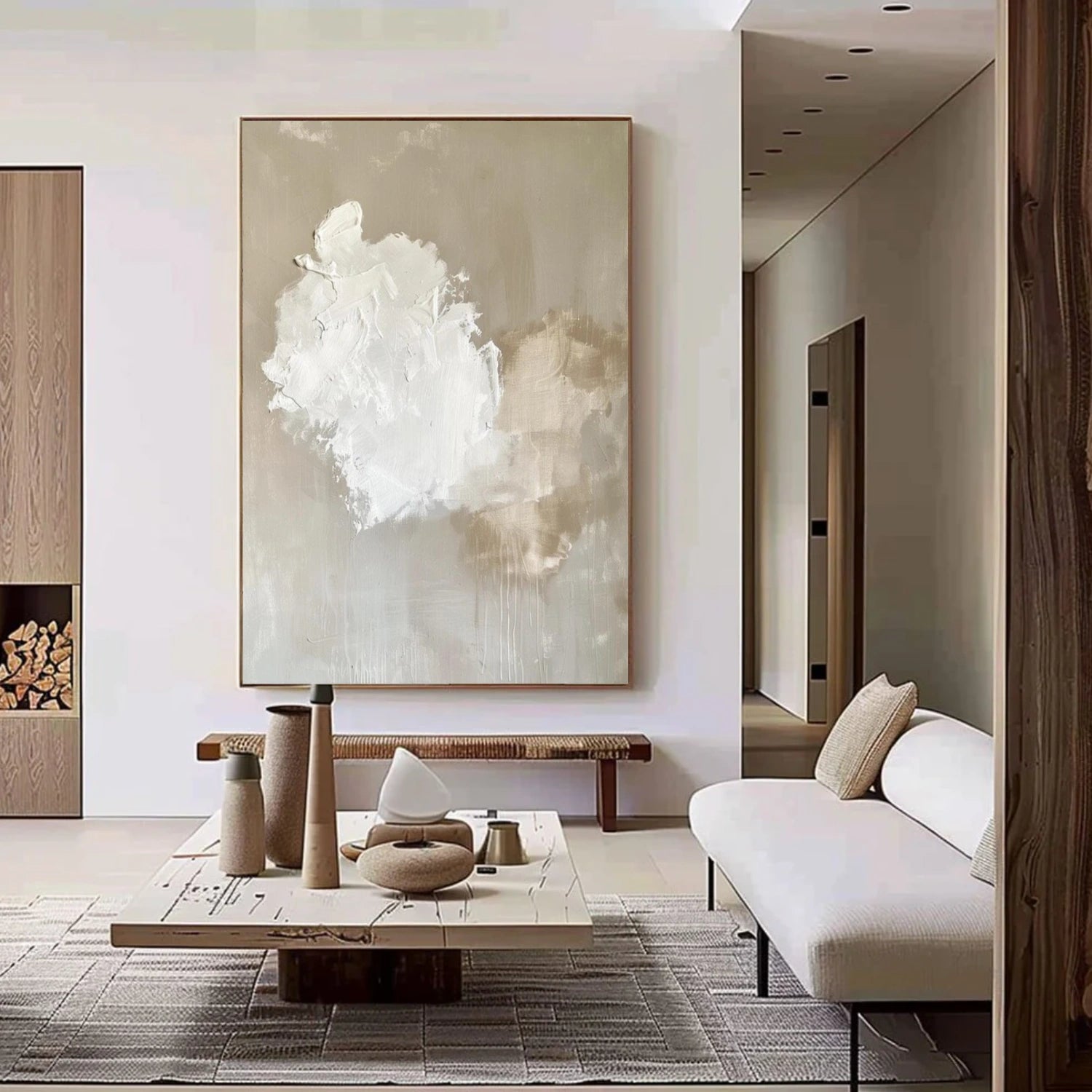 Sky And Ocean Abstract Wall Art #SO340