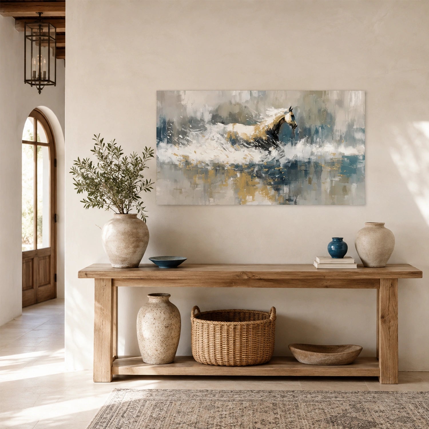 Abstract Animal Art Horse Wall Art #AT098