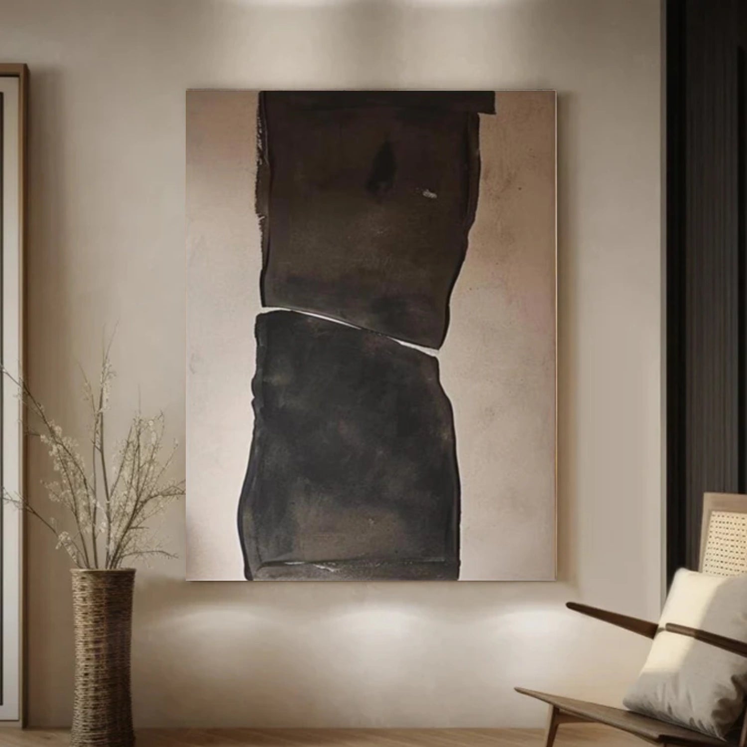 Wabi Sabi Abstract Canvas Art #WA255