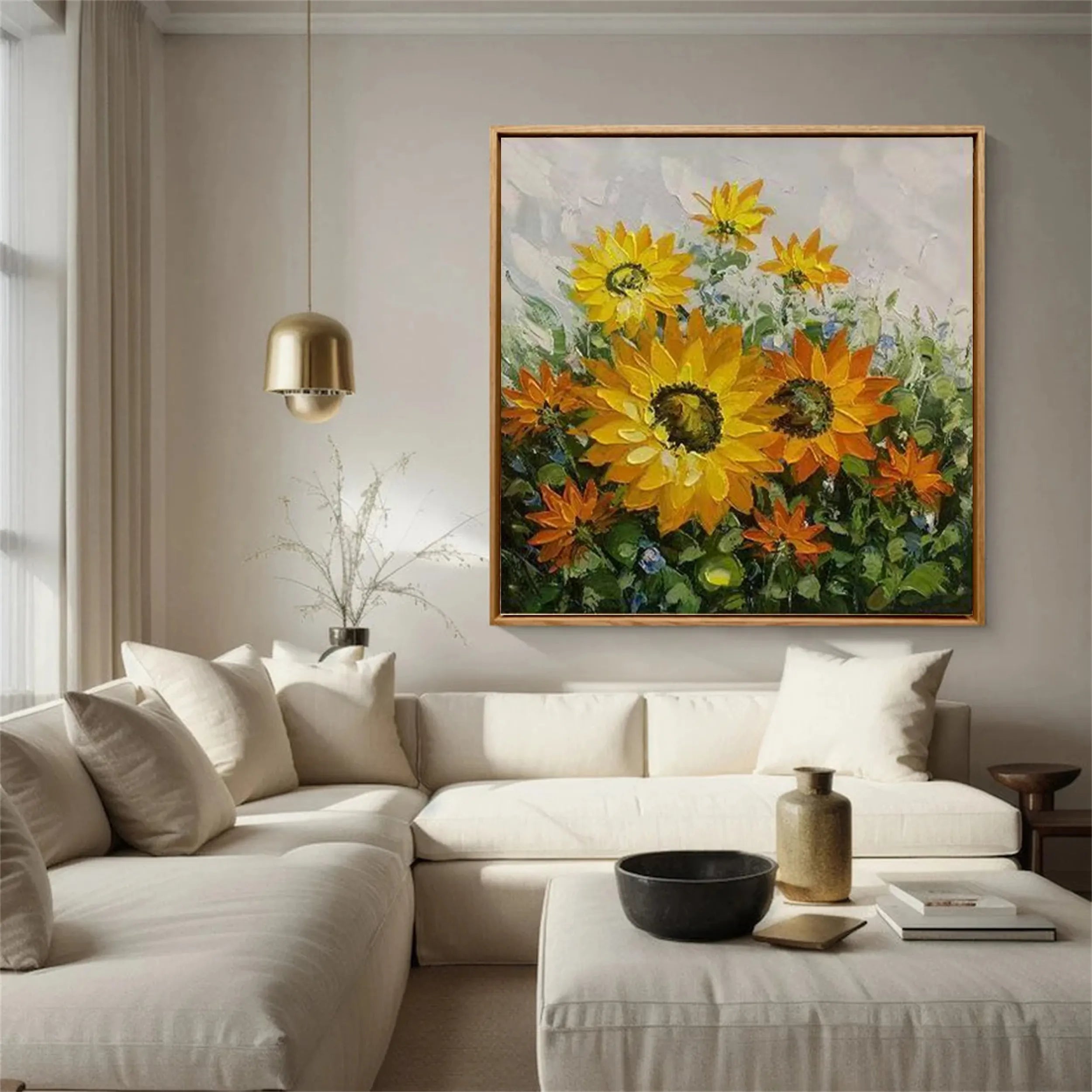 Colorful Tree And Flower Painting #TF041