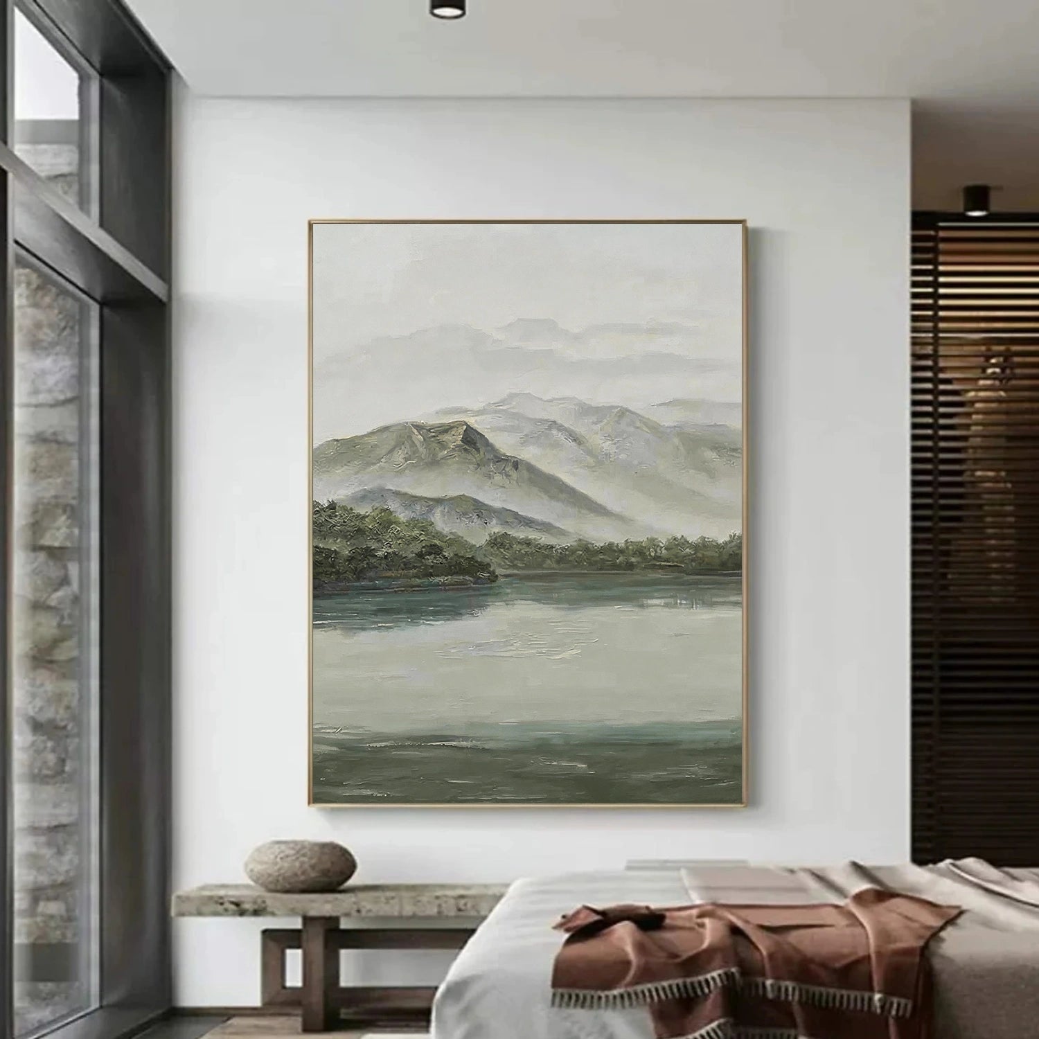Abstract Mountain Canvas Art #WT261