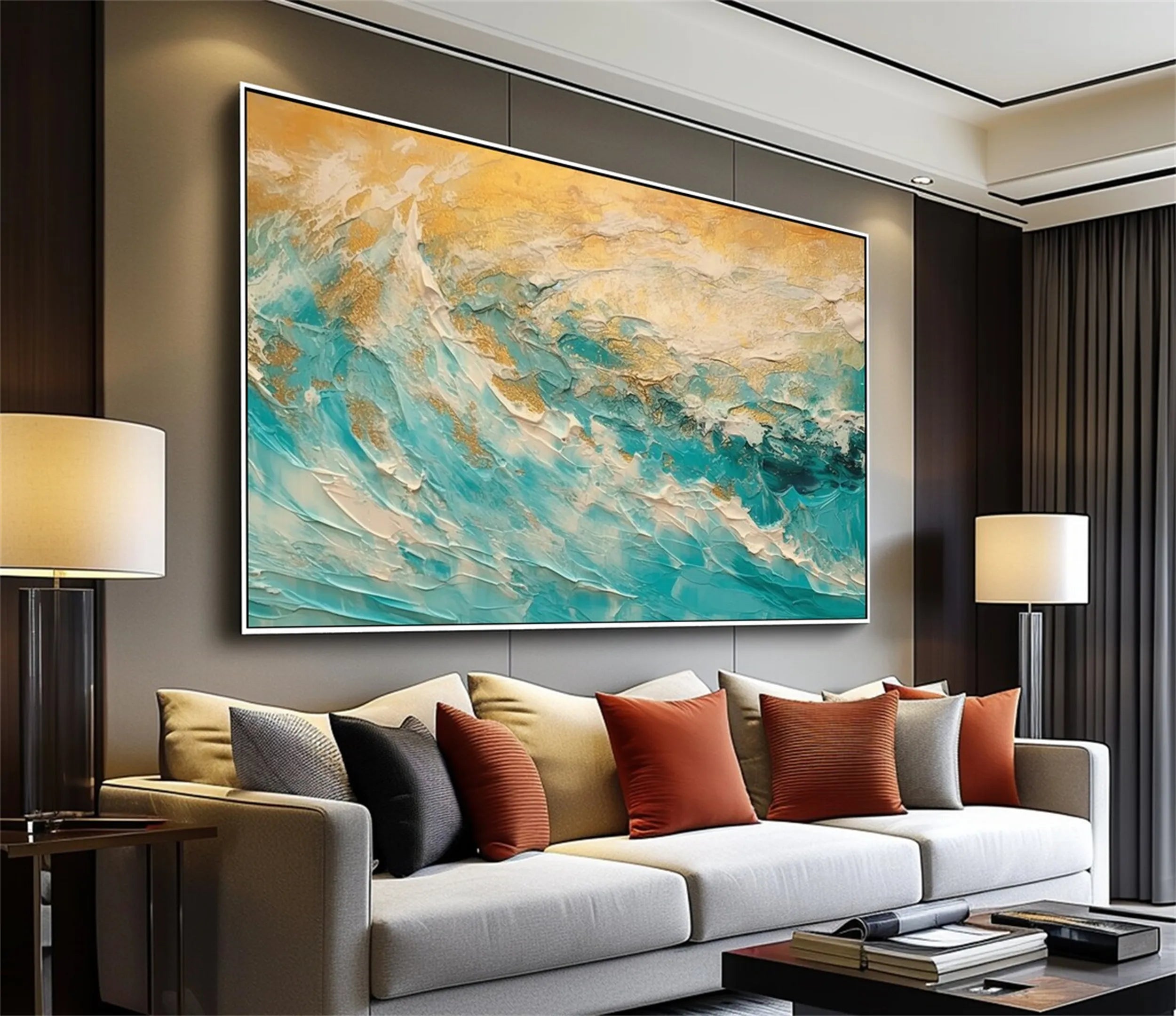Sky And Ocean Painting #SO098