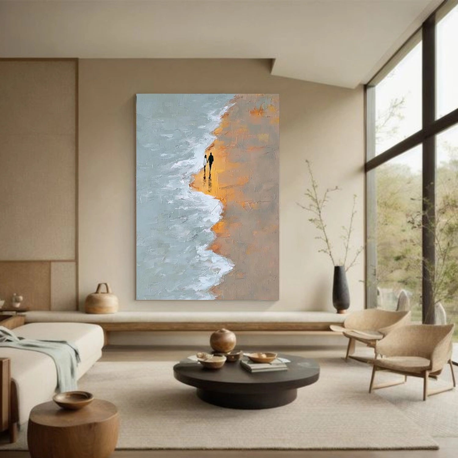 Sky And Ocean Abstract Wall Art #SO395