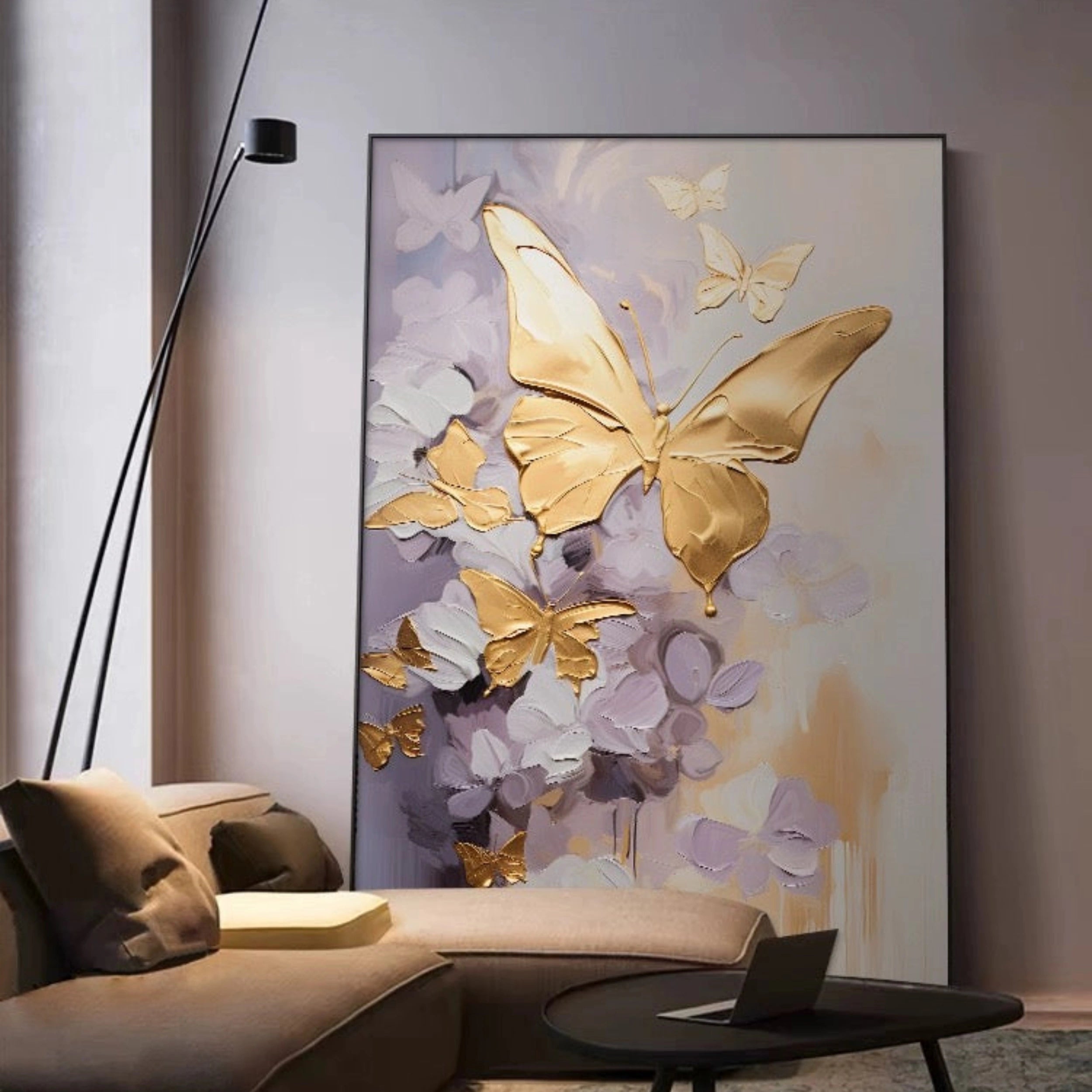 Colorful Tree And Flower Painting #TF004