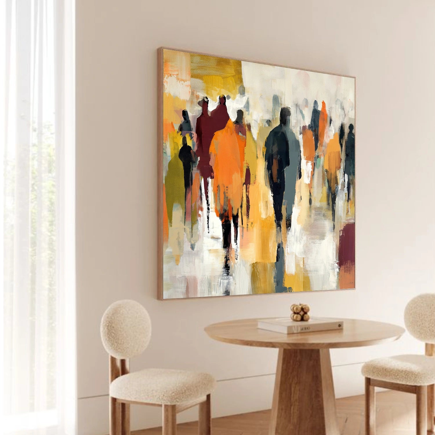 Colorful Abstract Portrait Wall Art #WP028